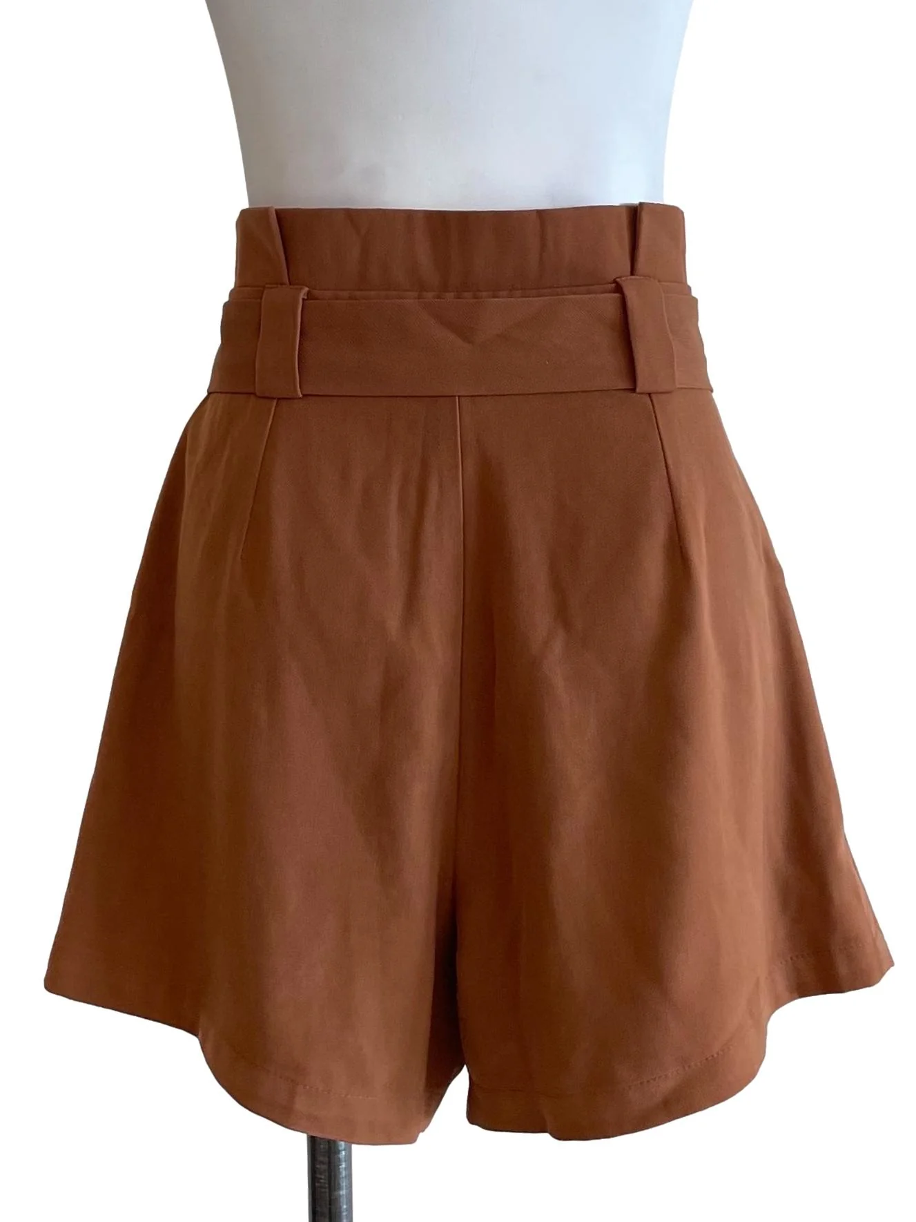 Caramel Tie Knot Shorts - Image 2