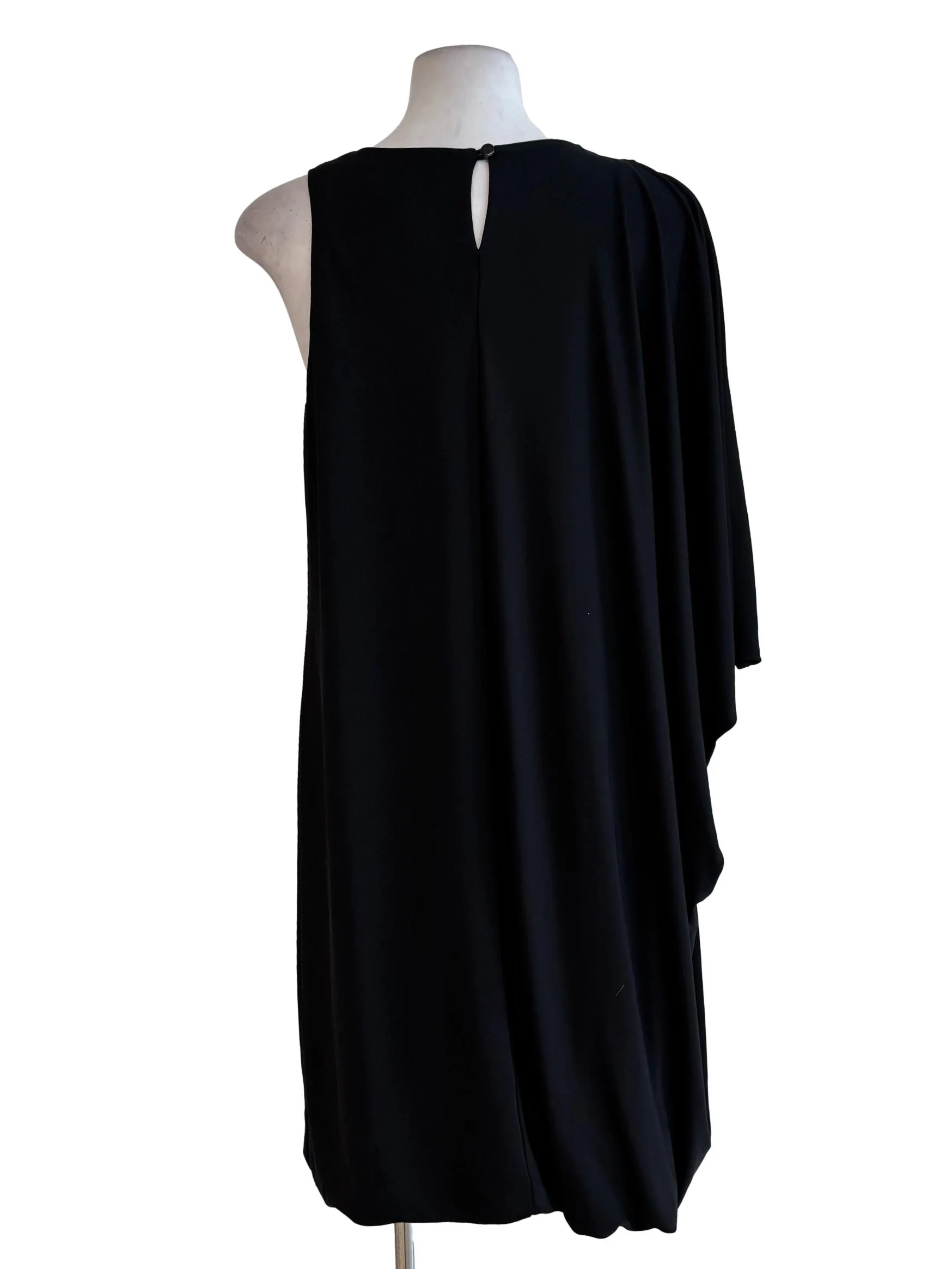 Carbon Black One Shoulder Dress - Image 2