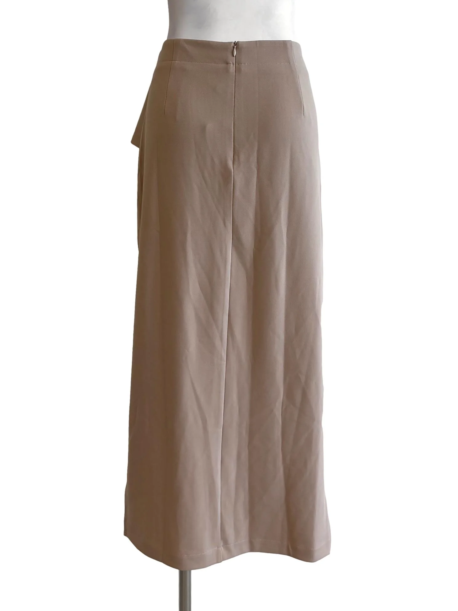 Cashmere Layered Waist Slit Skirt - Image 2