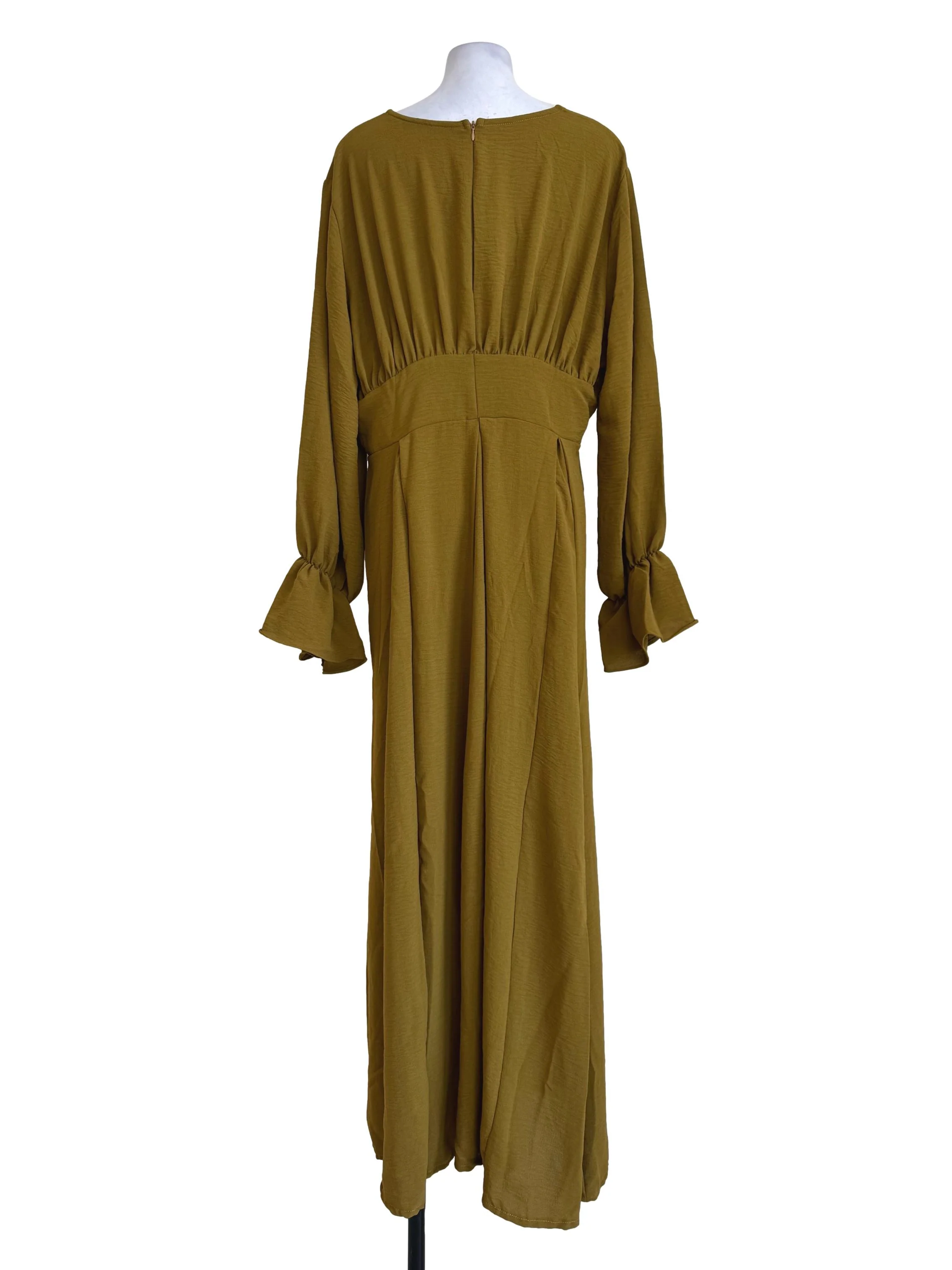 Chamois Green Long Sleeve Dress - Image 2