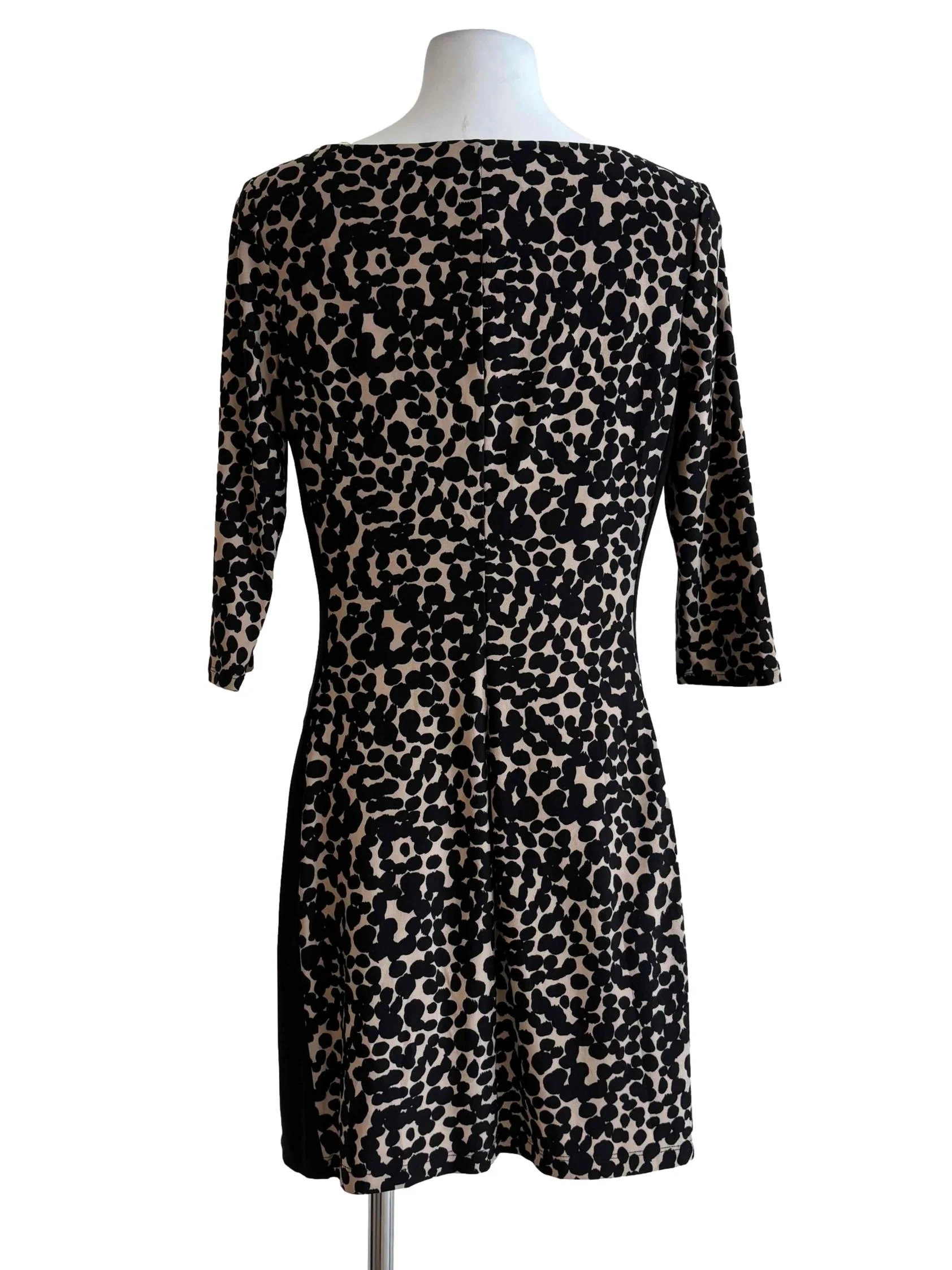 Champagne Cheetah Print Bodycon Dress - Image 2