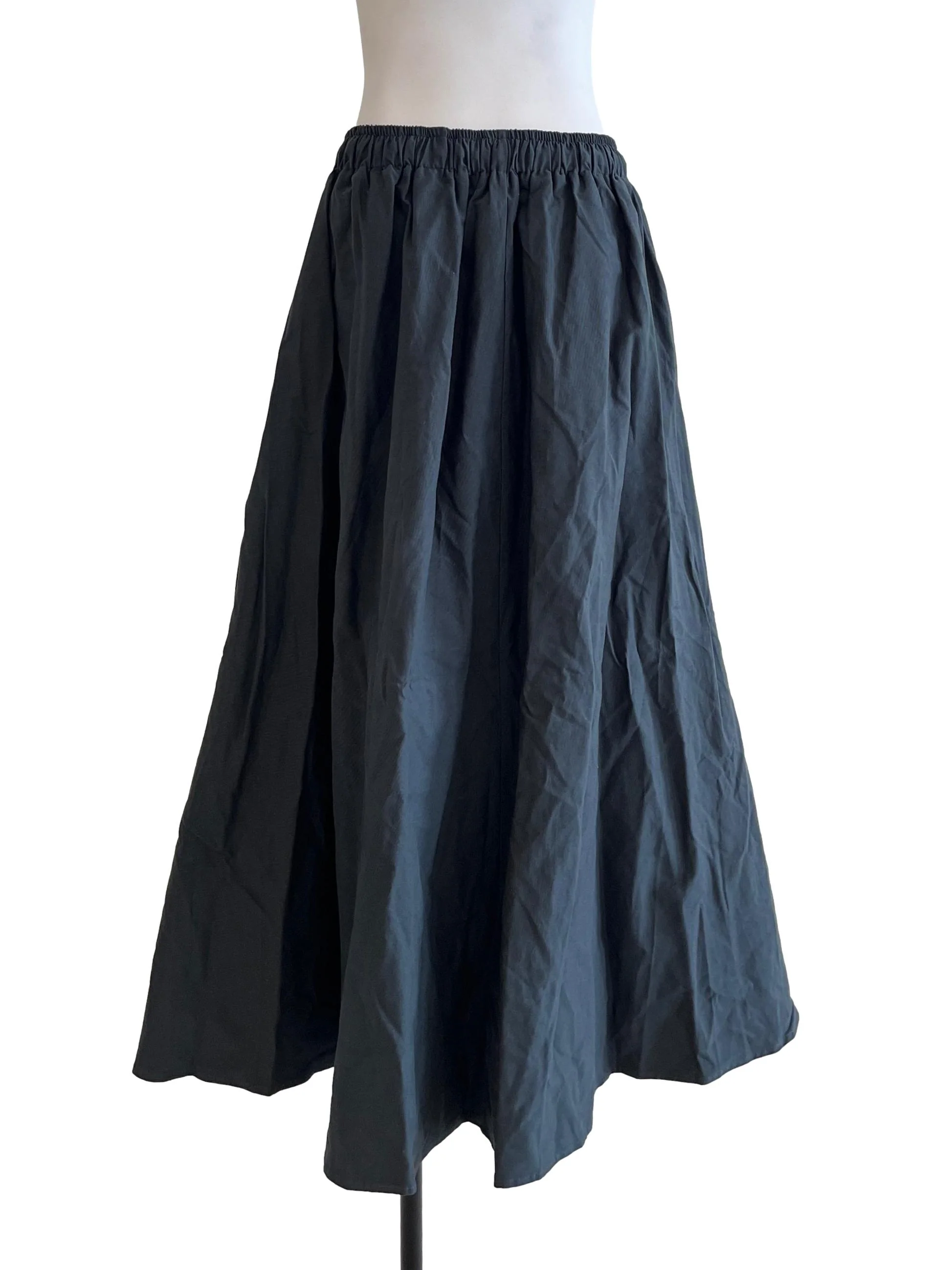 Charcoal Black A-Line Skirt - Image 2