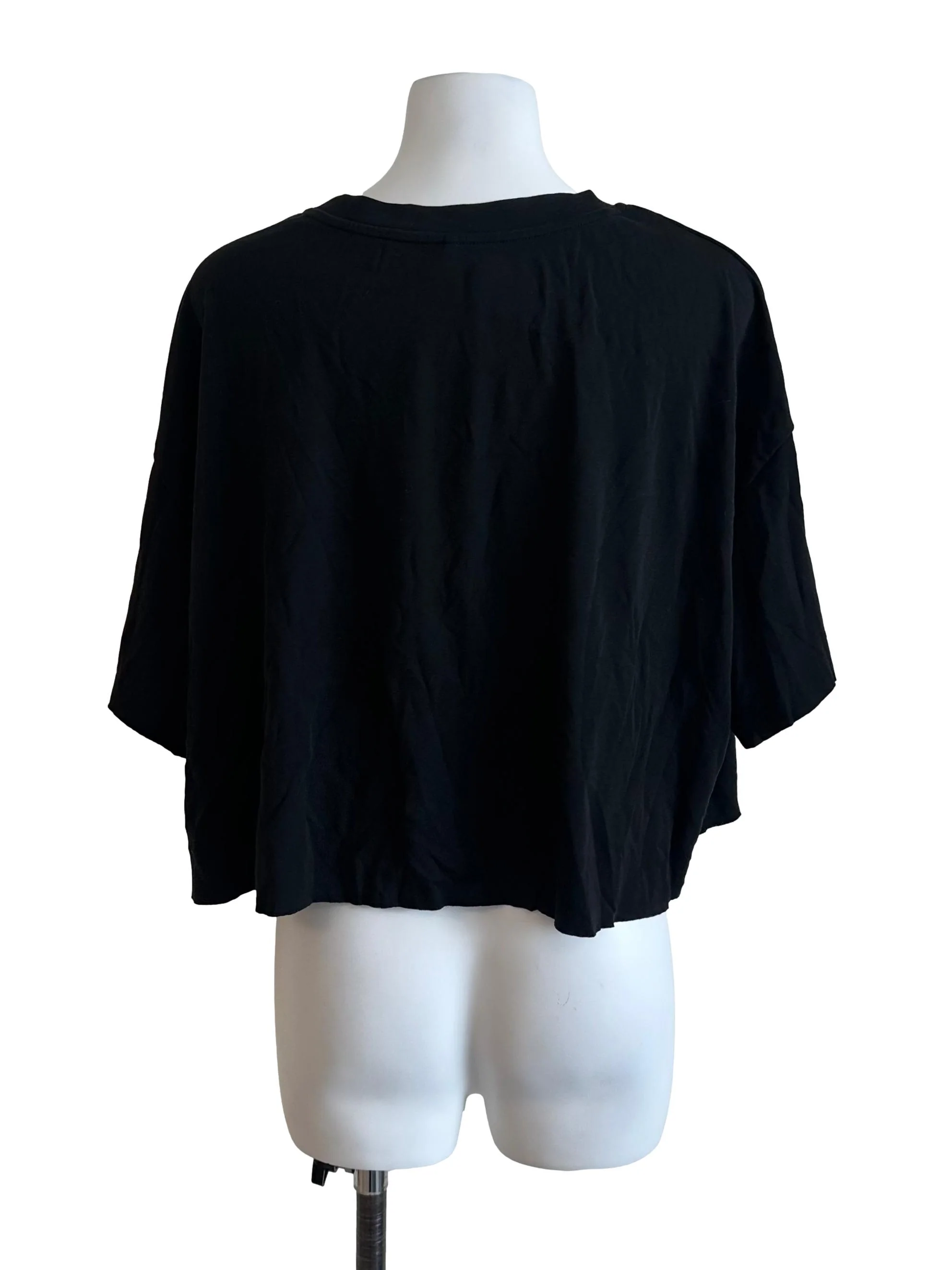 Charcoal Black Baggy Tee - Image 2