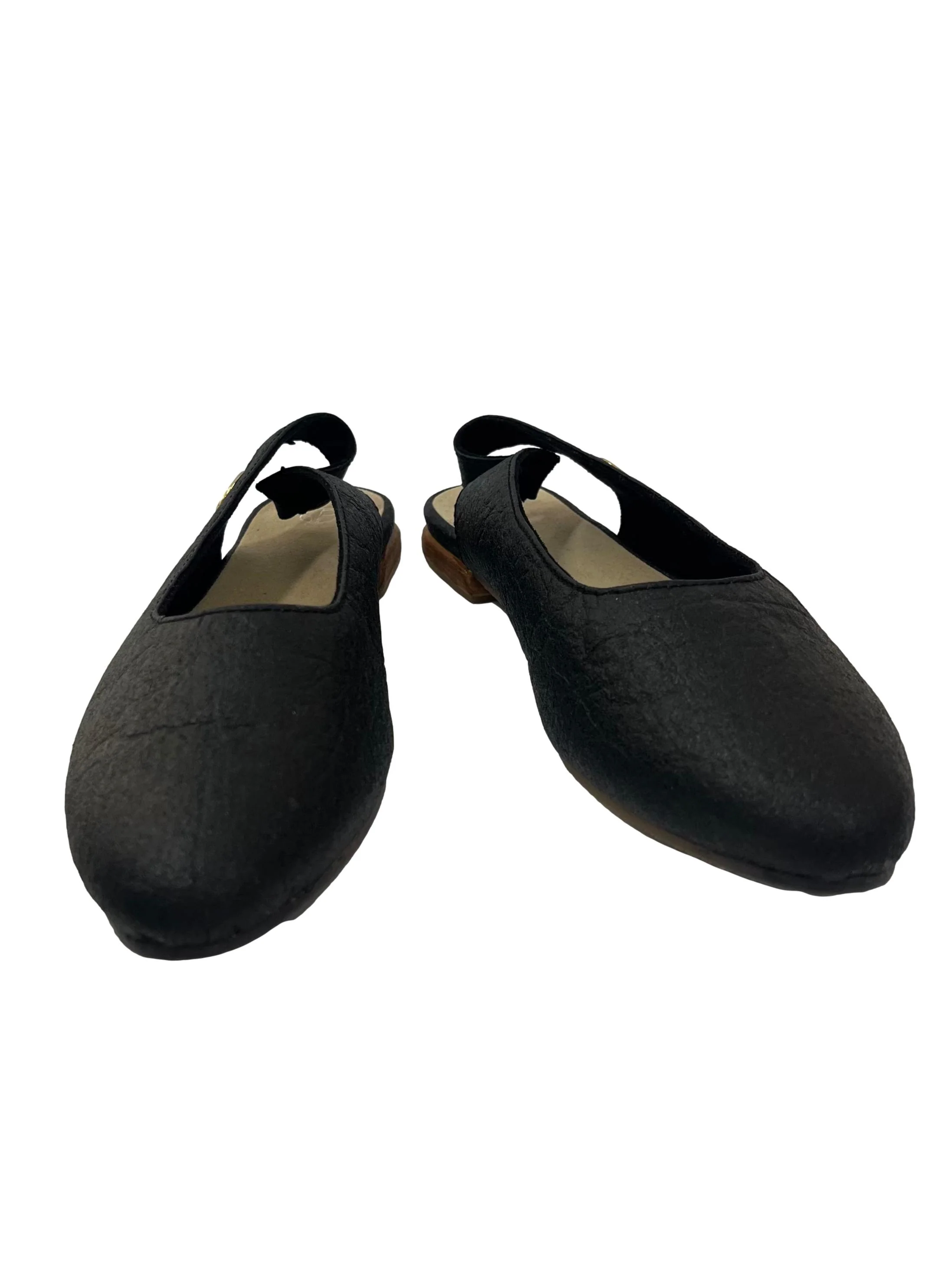 Charcoal Black Cannes Slingback Flat CSN - Image 2