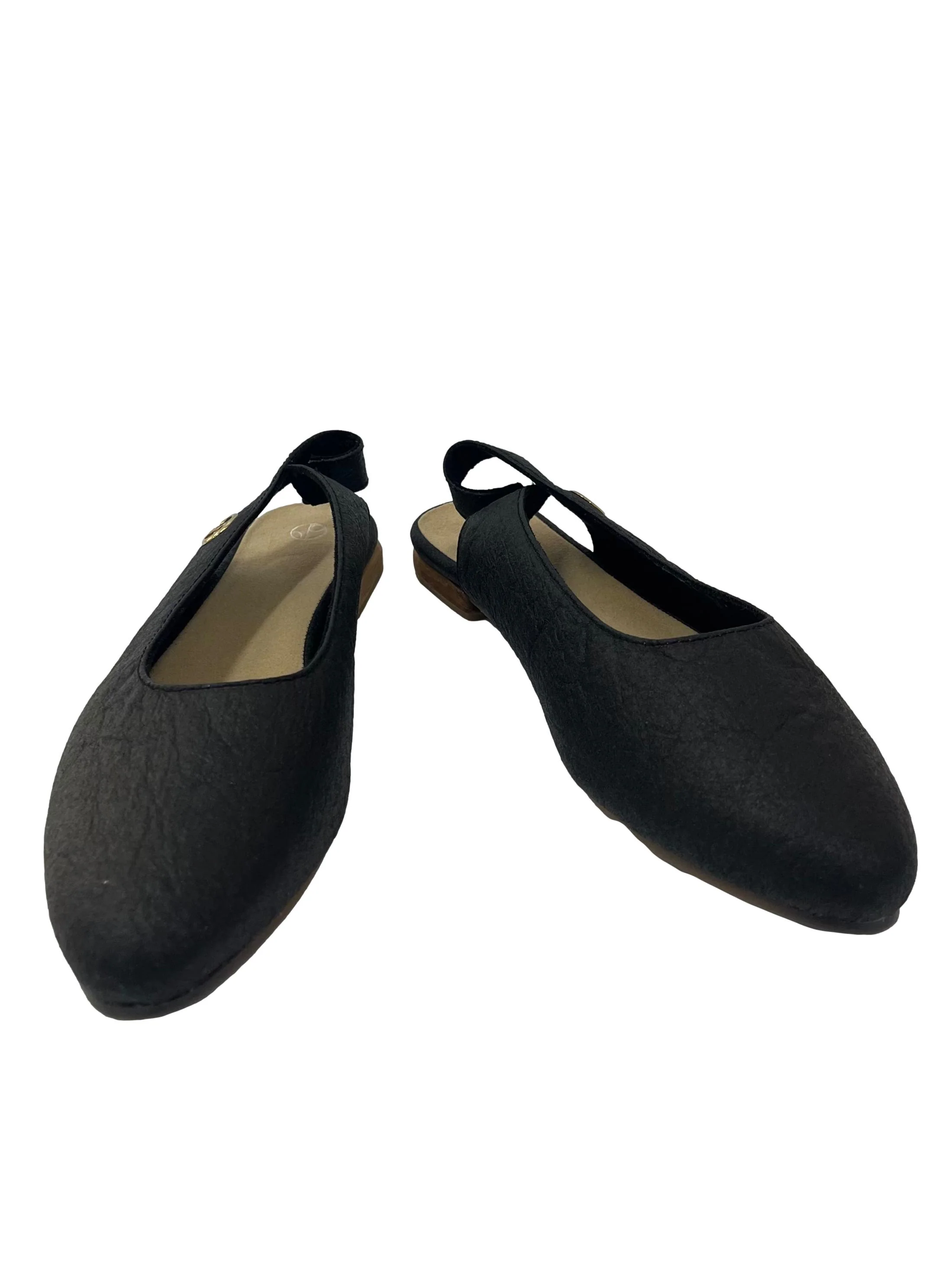 Charcoal Black Cannes Slingback Flat CSN - Image 2