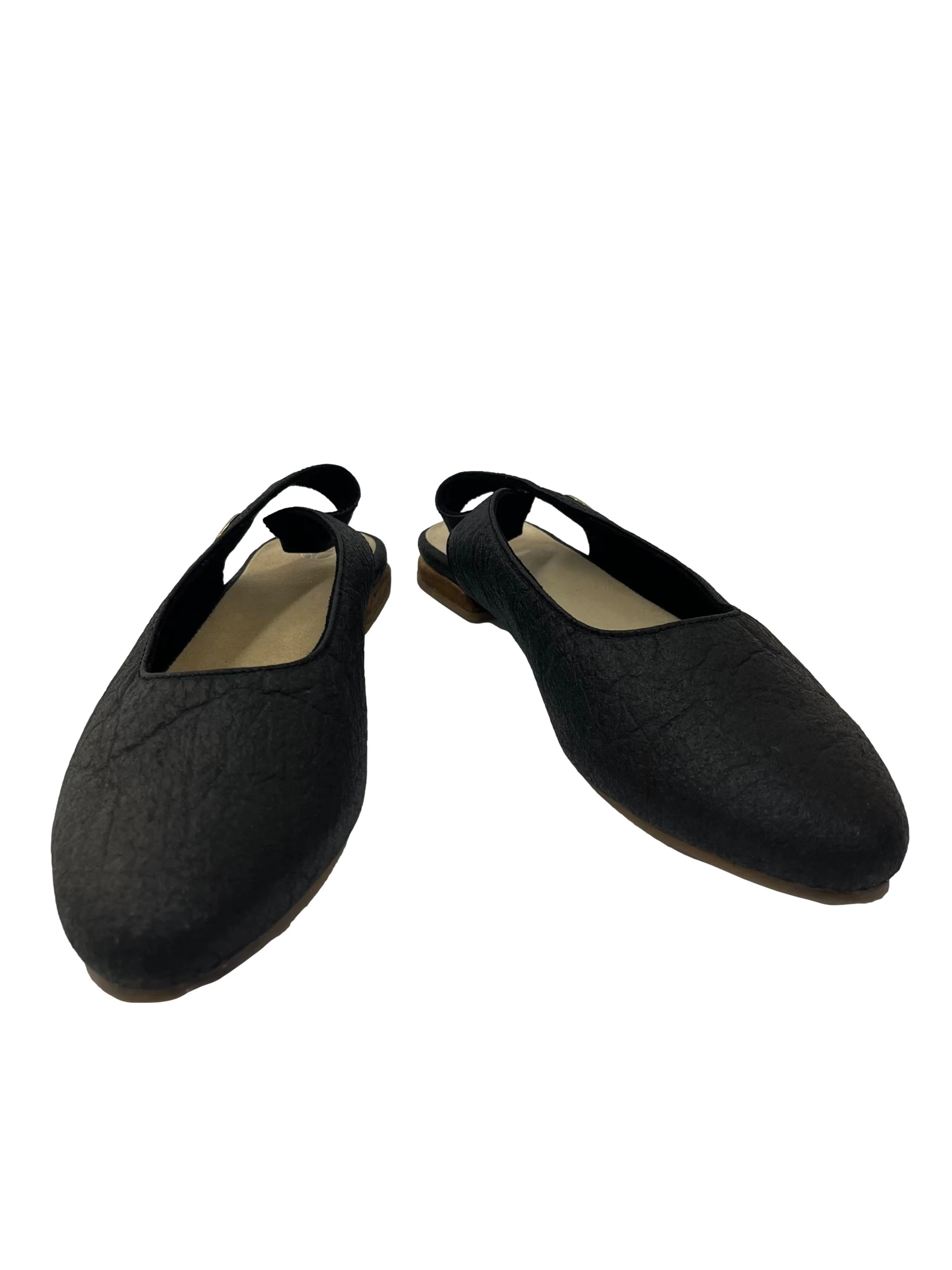 Charcoal Black Cannes Slingback Flat CSN - Image 2