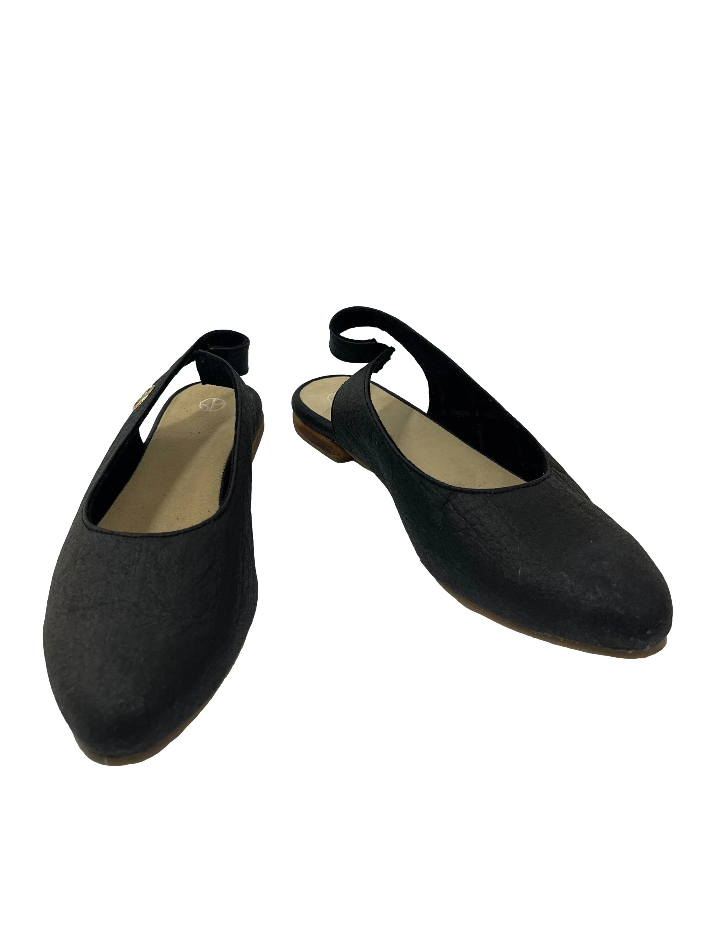 Charcoal Black Cannes Slingback Flat CSN - Image 2