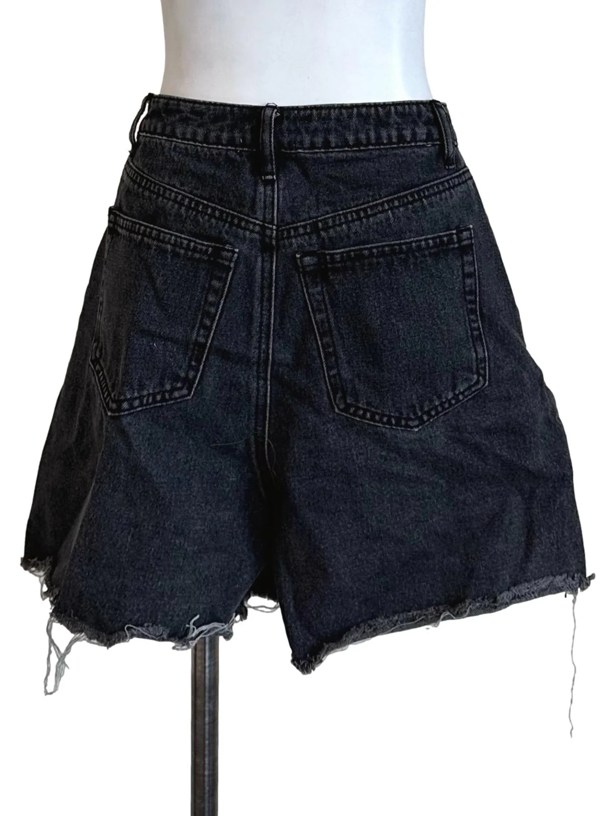 Charcoal Black Denim Shorts TCL - Image 2