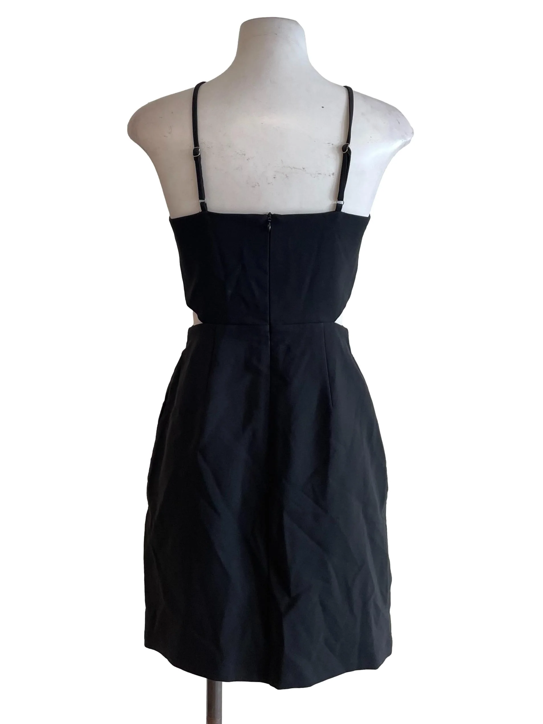 Charcoal Open Waist Halter Neck Dress - Image 2