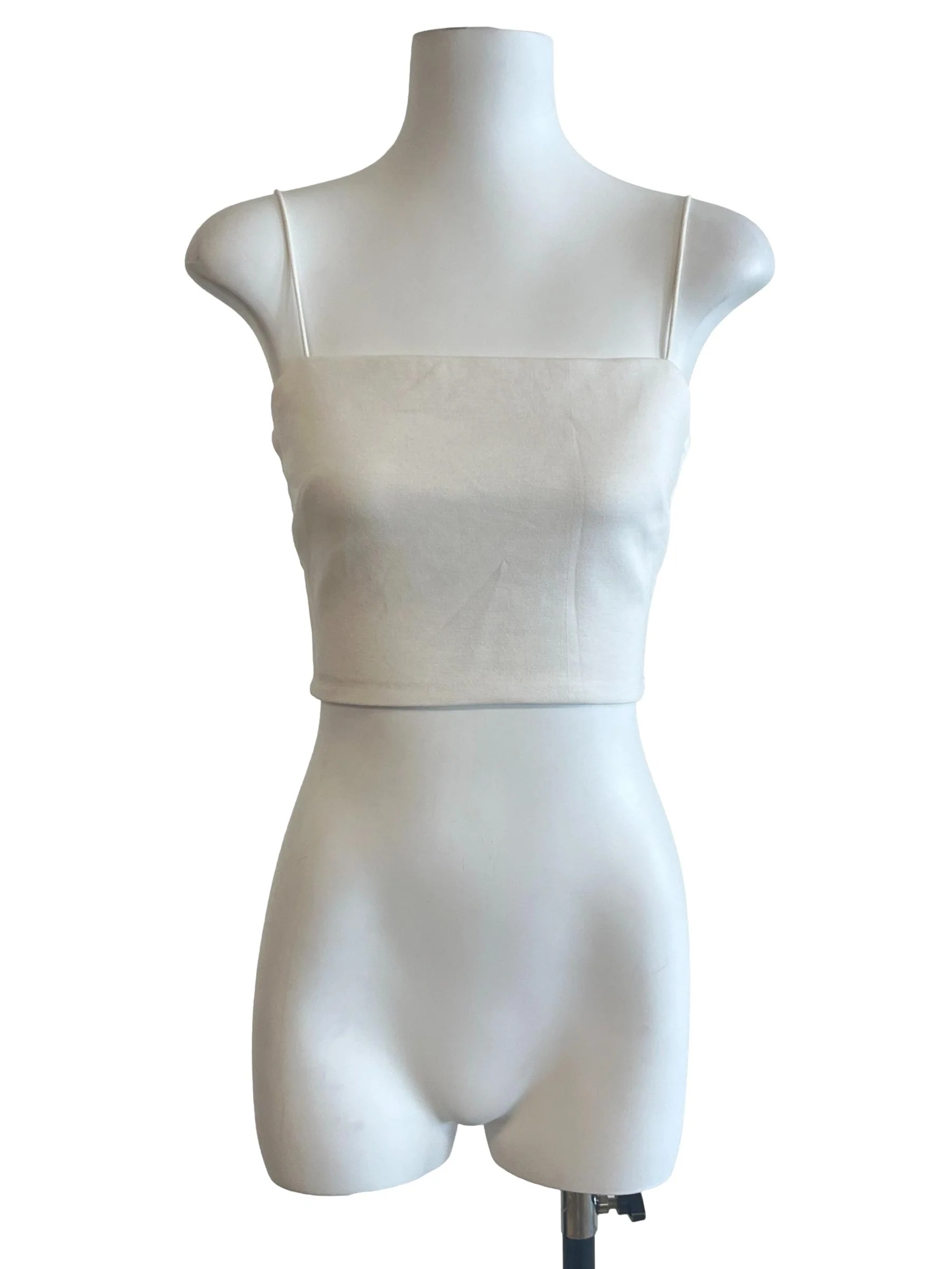 Chiffon White Spaghetti Strap Top