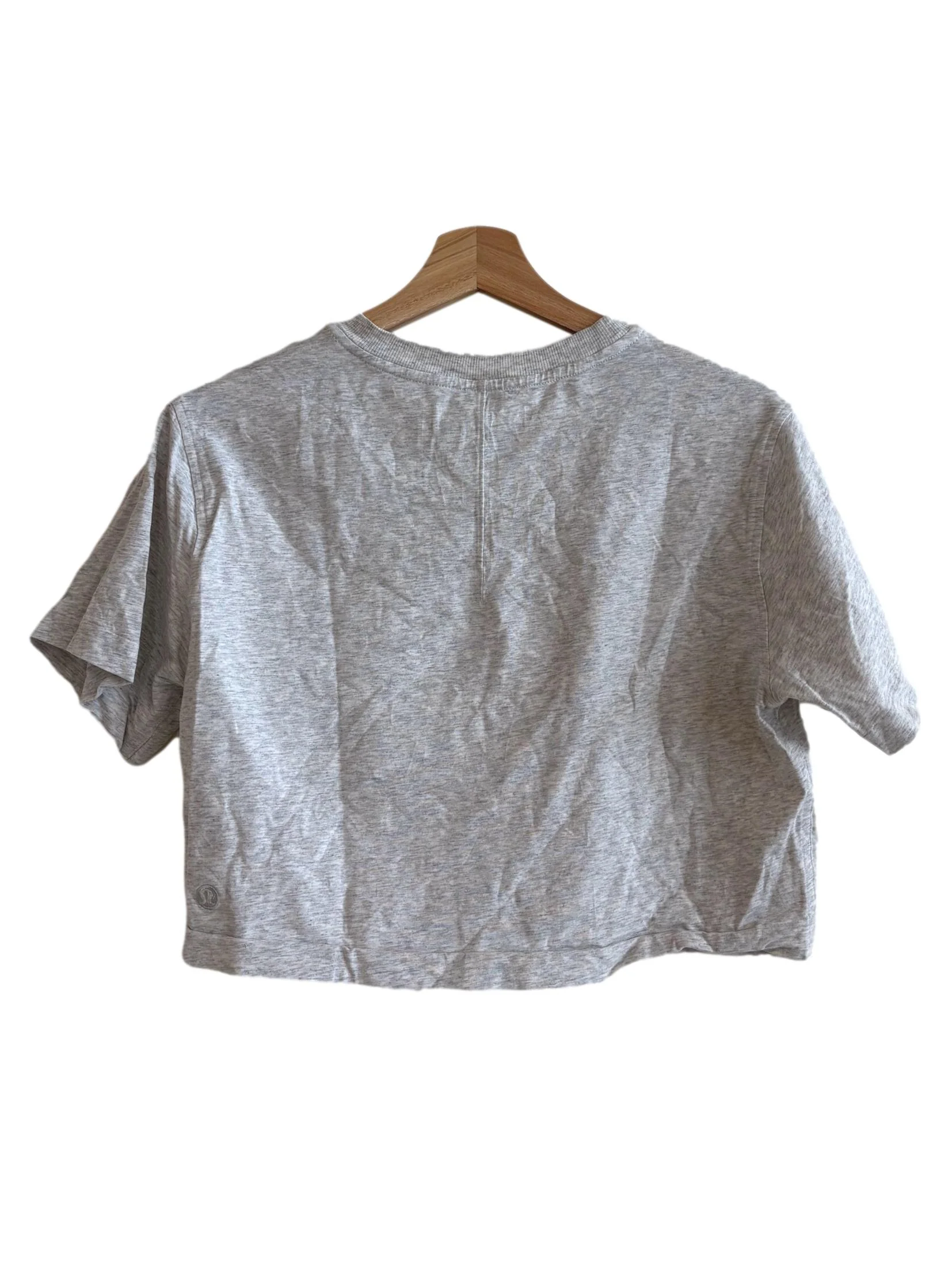 Chrome Grey Cropped Tank Top - Image 2