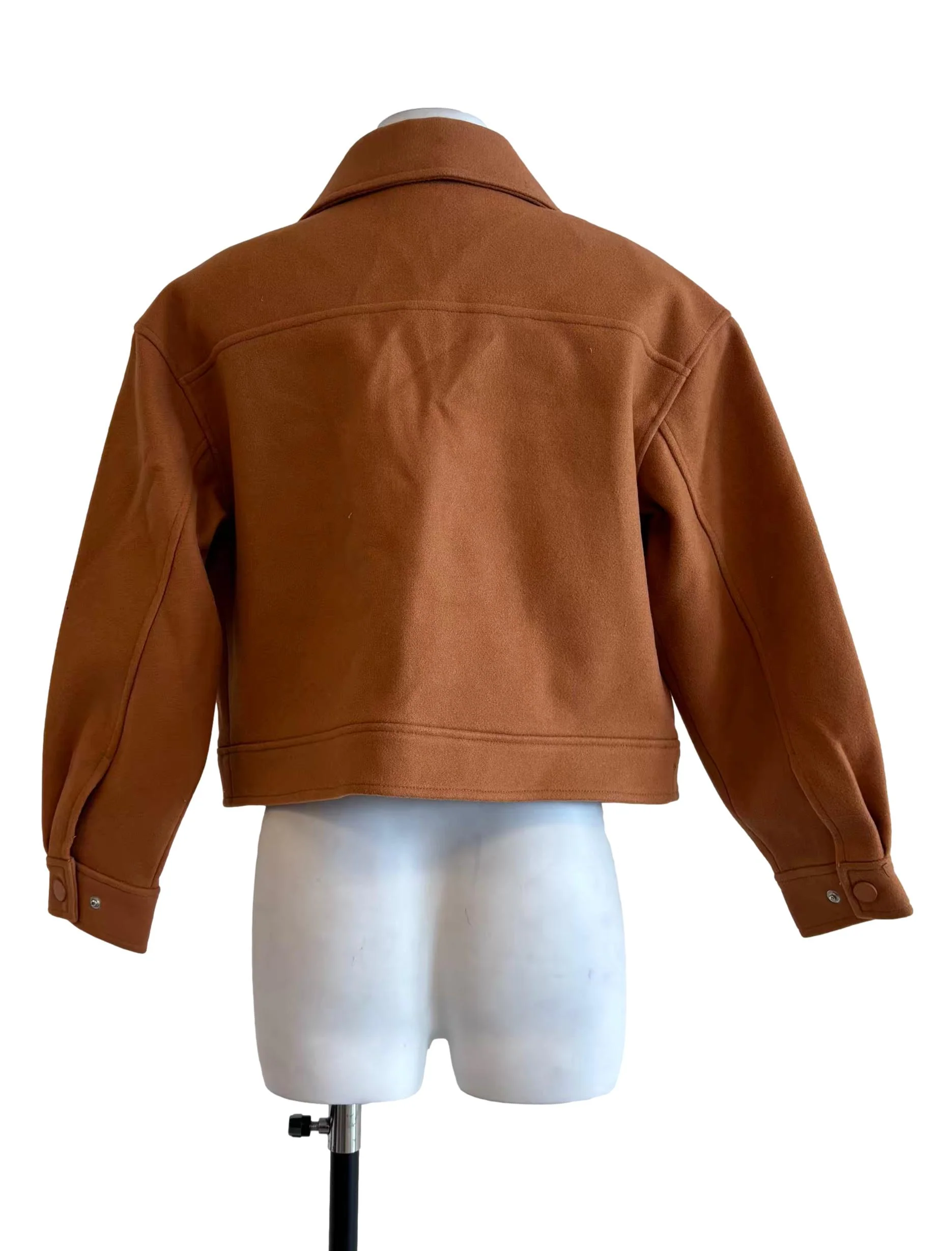 Cinnamon Brown Wool Jacket - Image 2