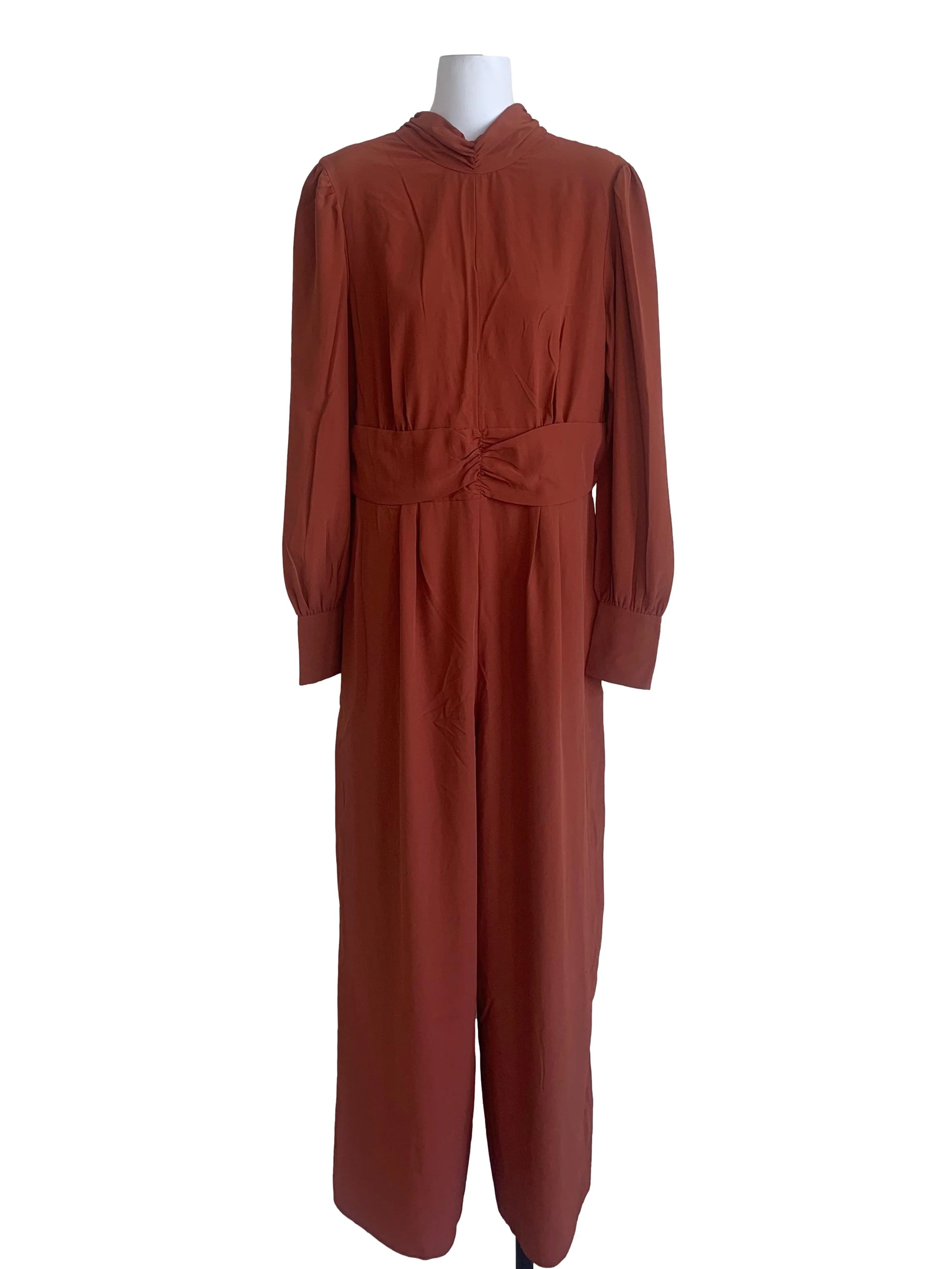 Clay Orange Wide Leg Jumpsuit
