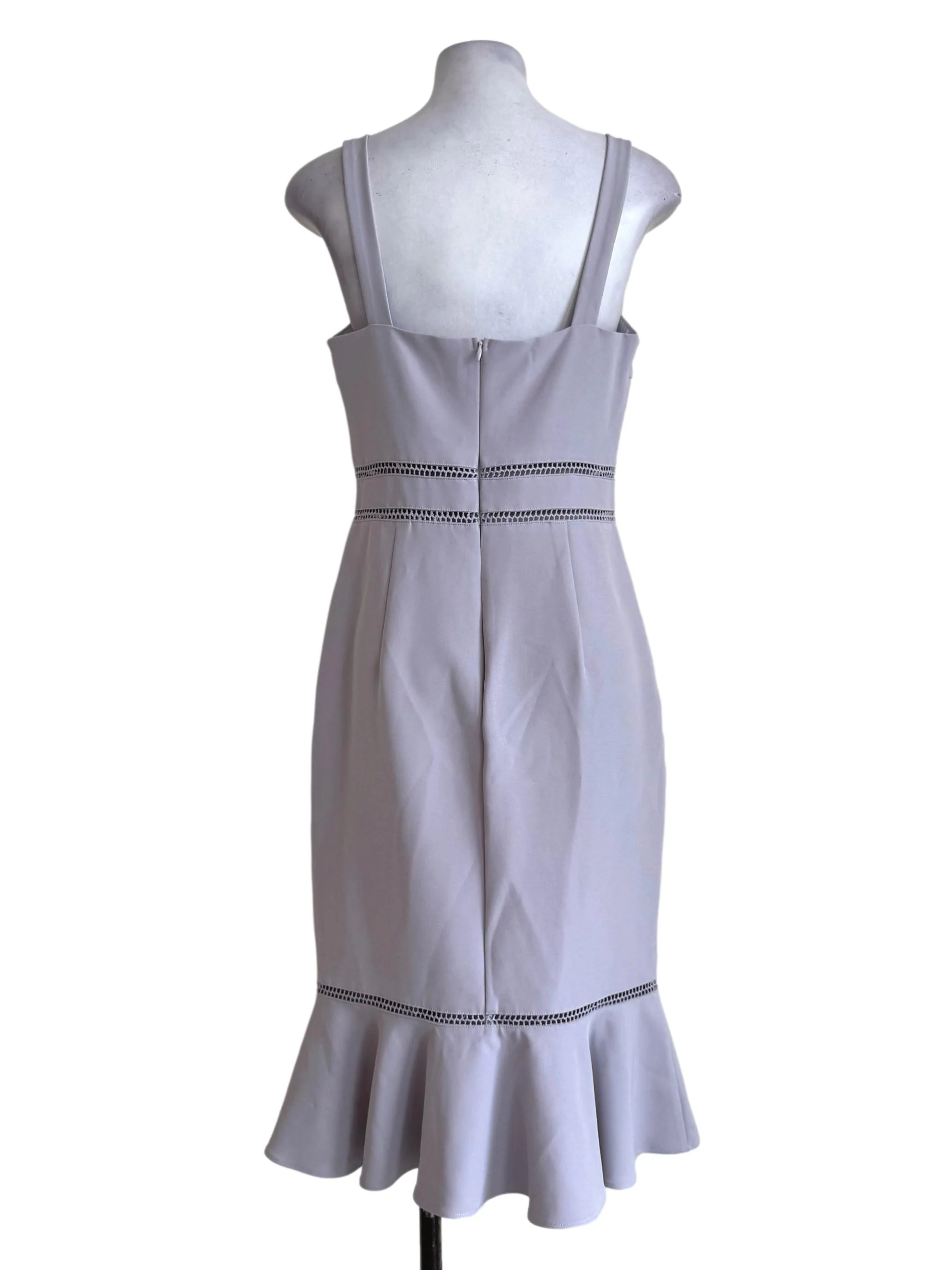 Cloud Grey Eyelet Waist Slip Dress LB - Image 2