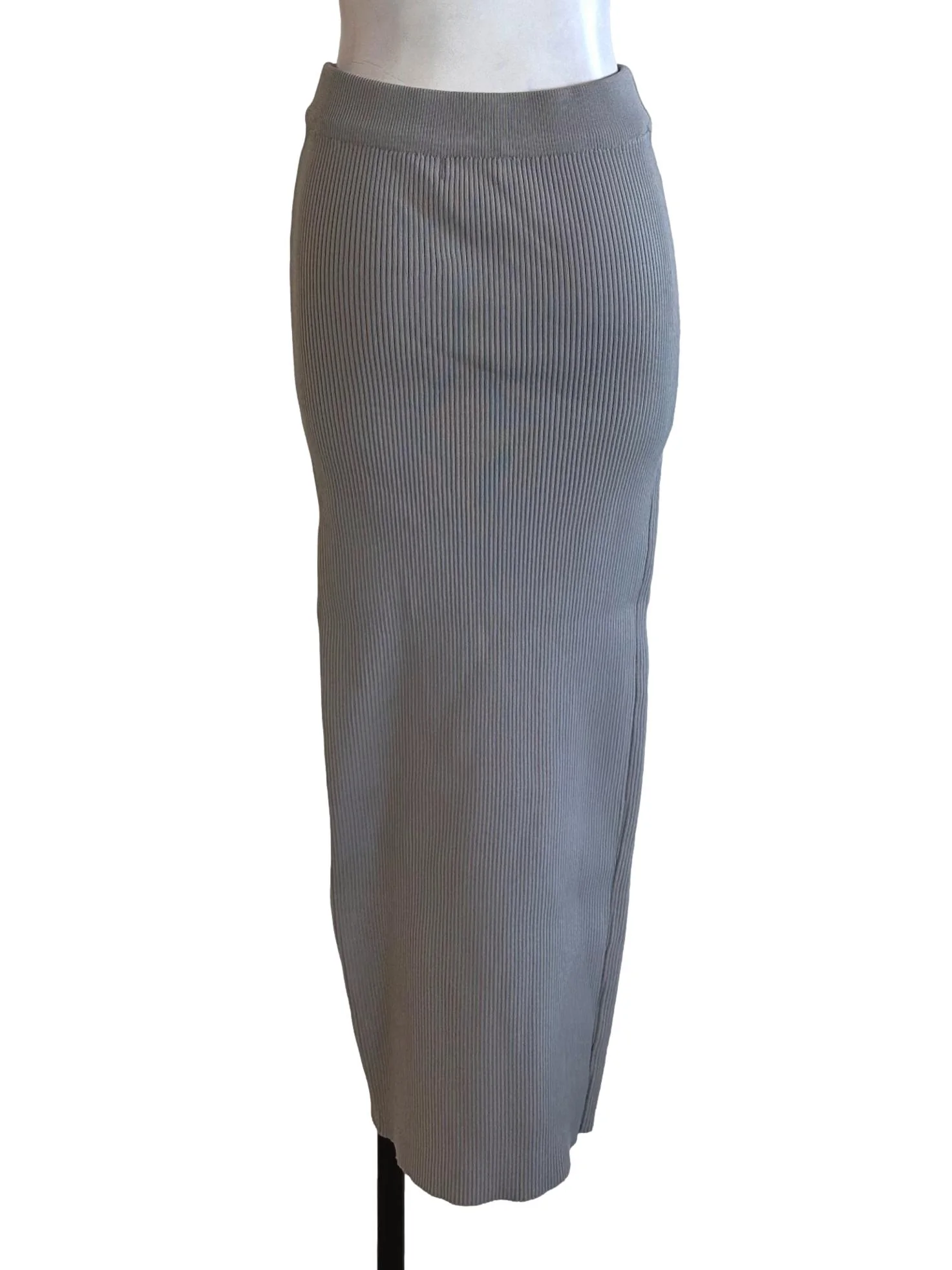 Cloud Grey Knit Tube Skirt - Image 2