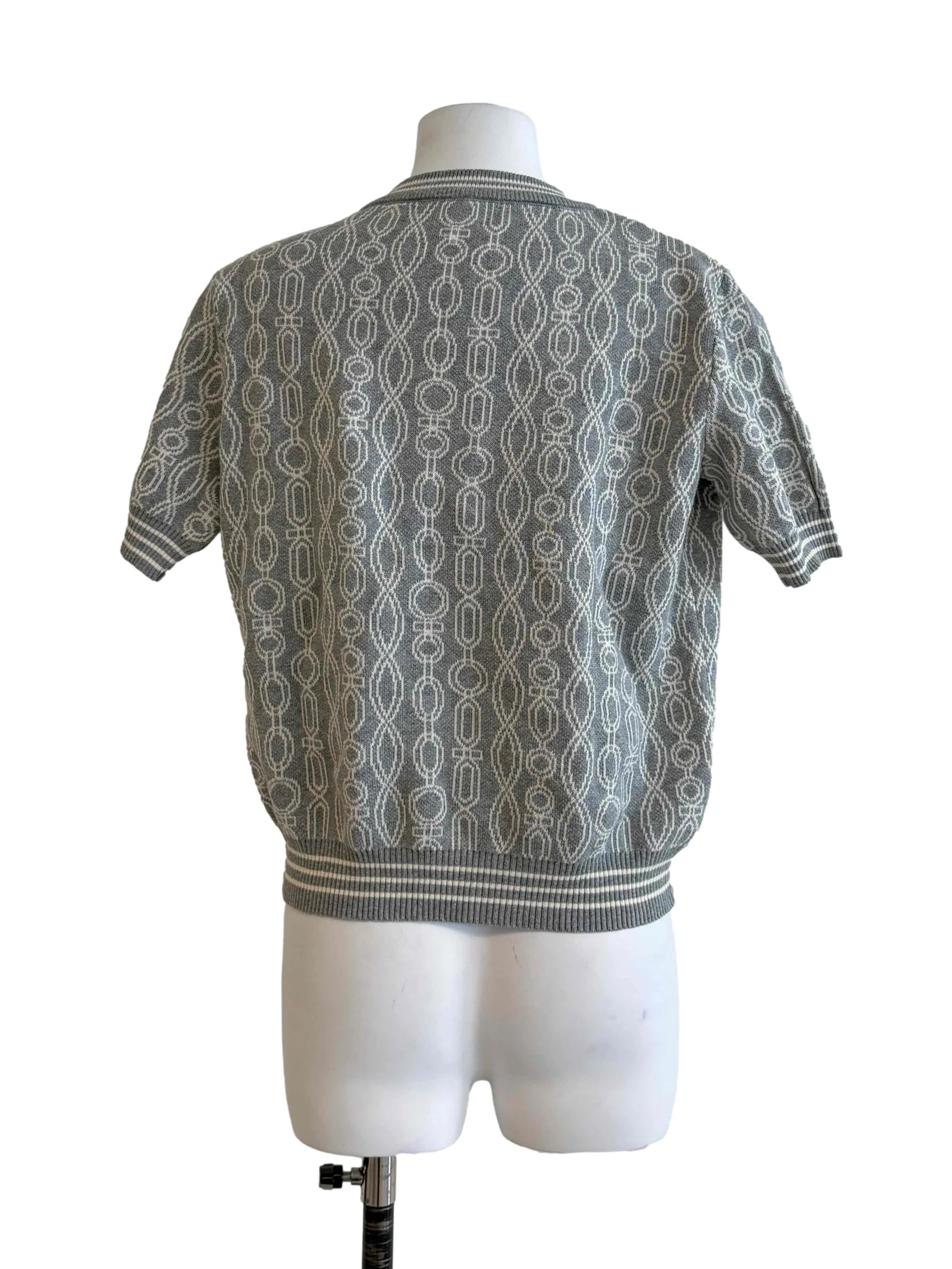 Cloud Grey Knitted Top - Image 2