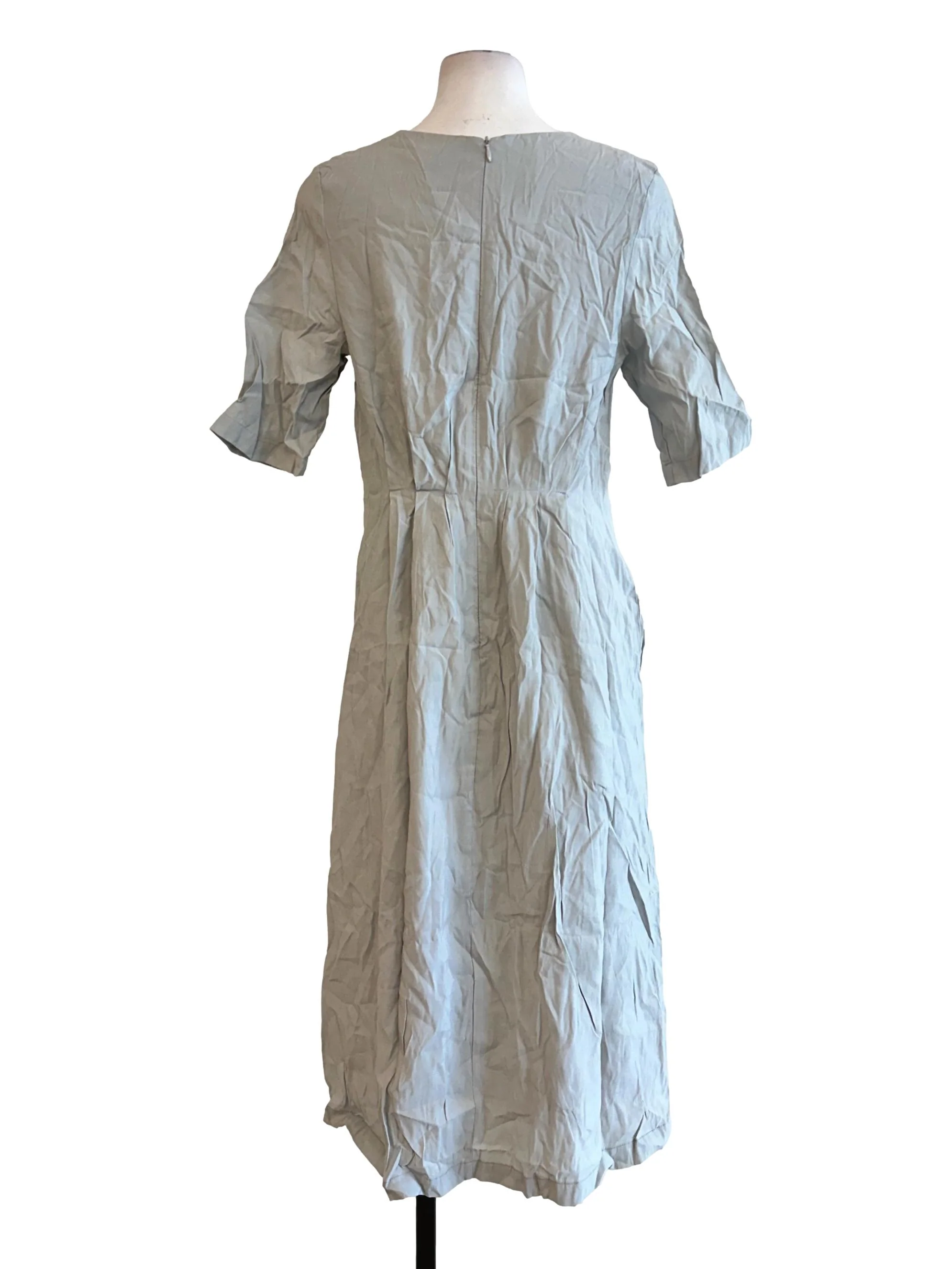 Cloud Grey Round Neck Dress TEM - Image 2
