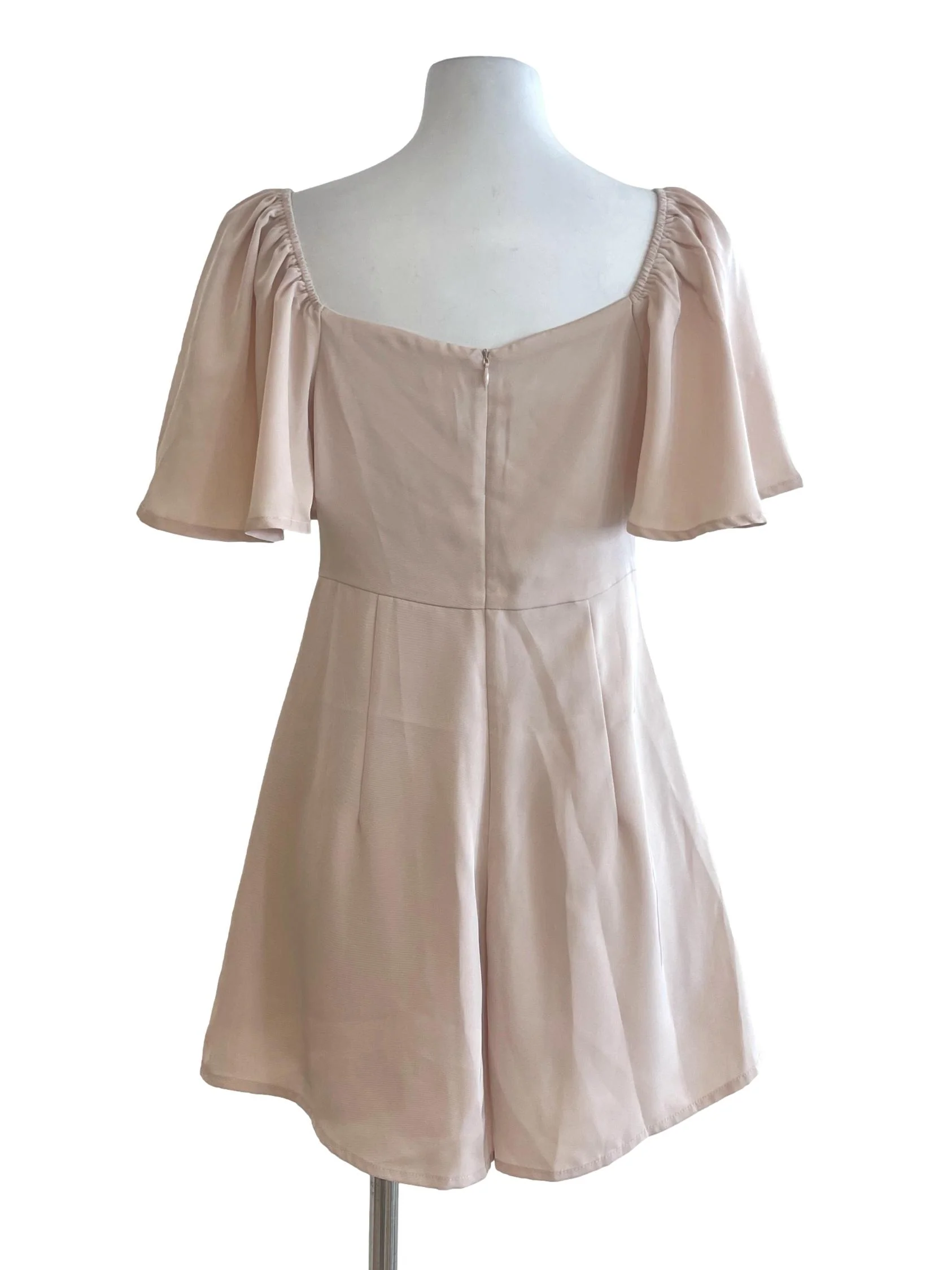 Coconut Sweetheart Neck Cap Sleeve Mini Dress - Image 2
