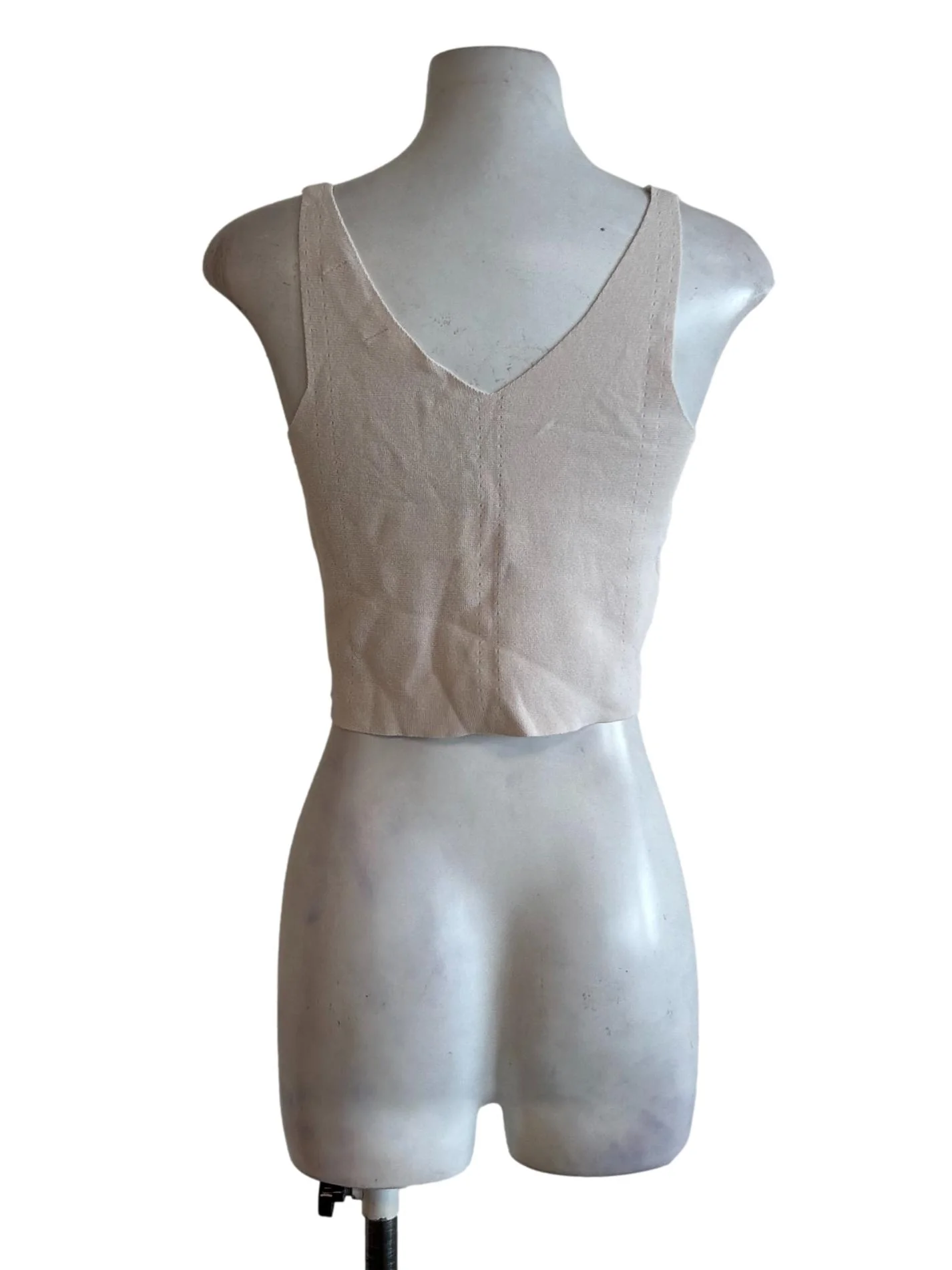 Coconut White Sleeveless Top - Image 2