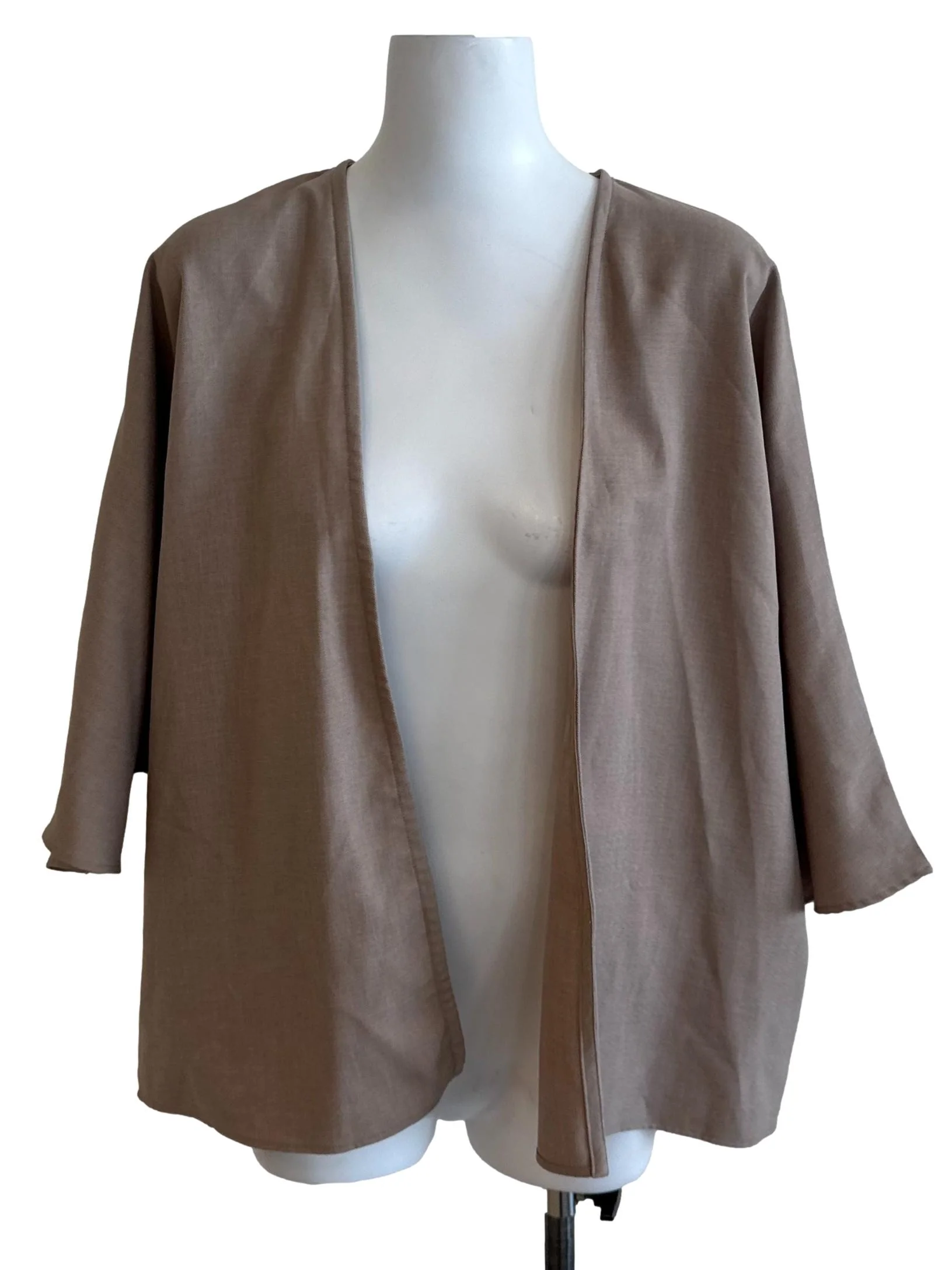 Coffee Brown Front Open Batwing Cardigan
