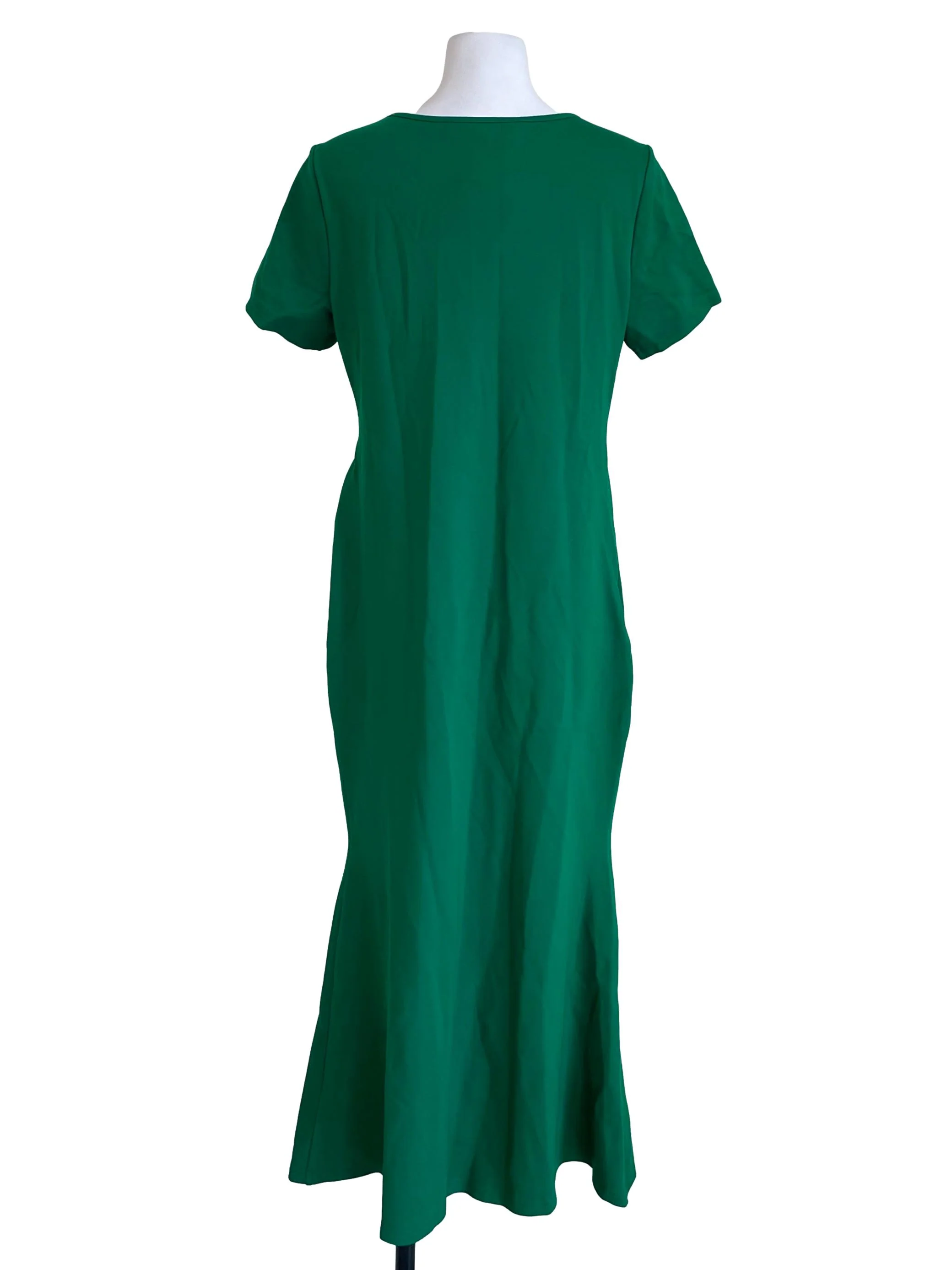 Cool Emerald Scoop Neck Tee Dress - Image 2