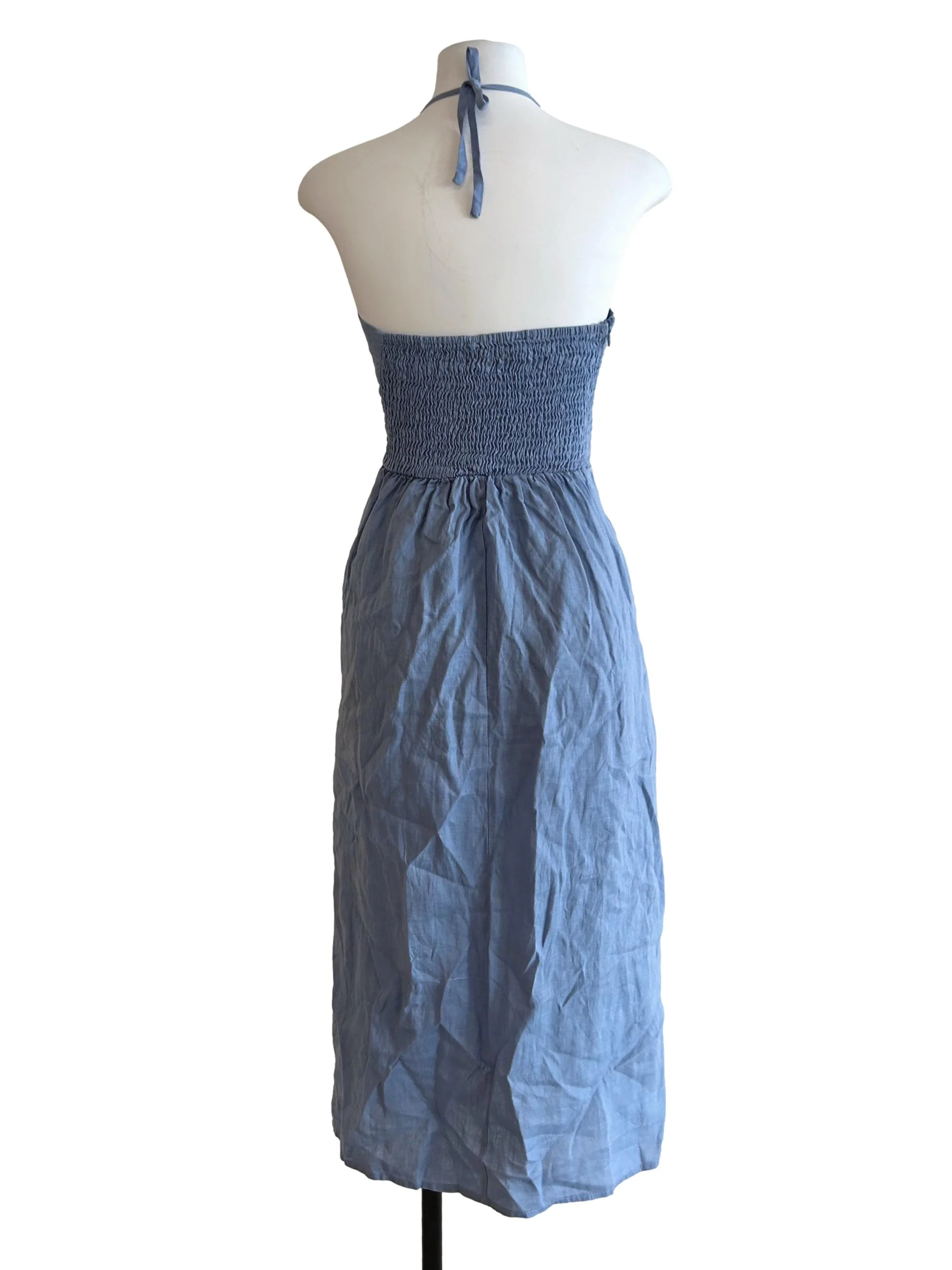 Cornflower Blue Halter Dress TEM - Image 2