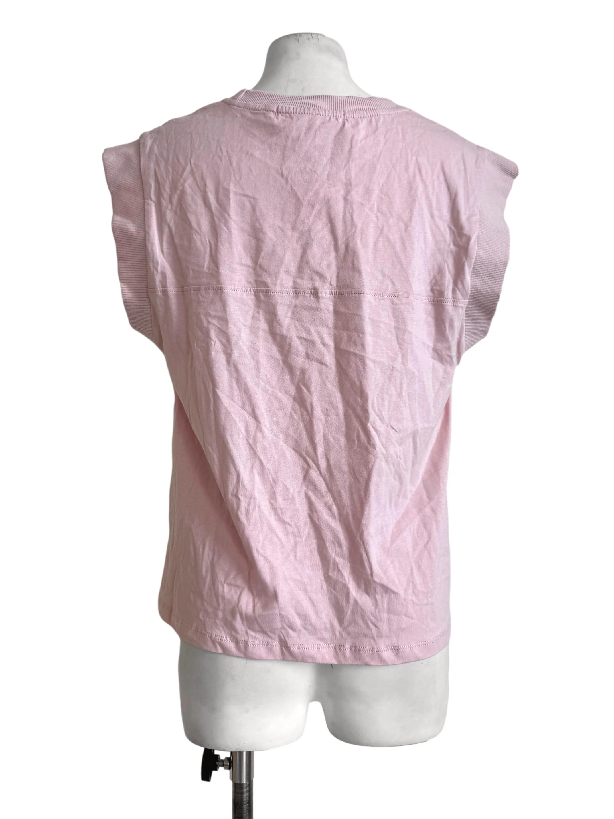 Cotton Candy Pink Round Neck Top - Image 2