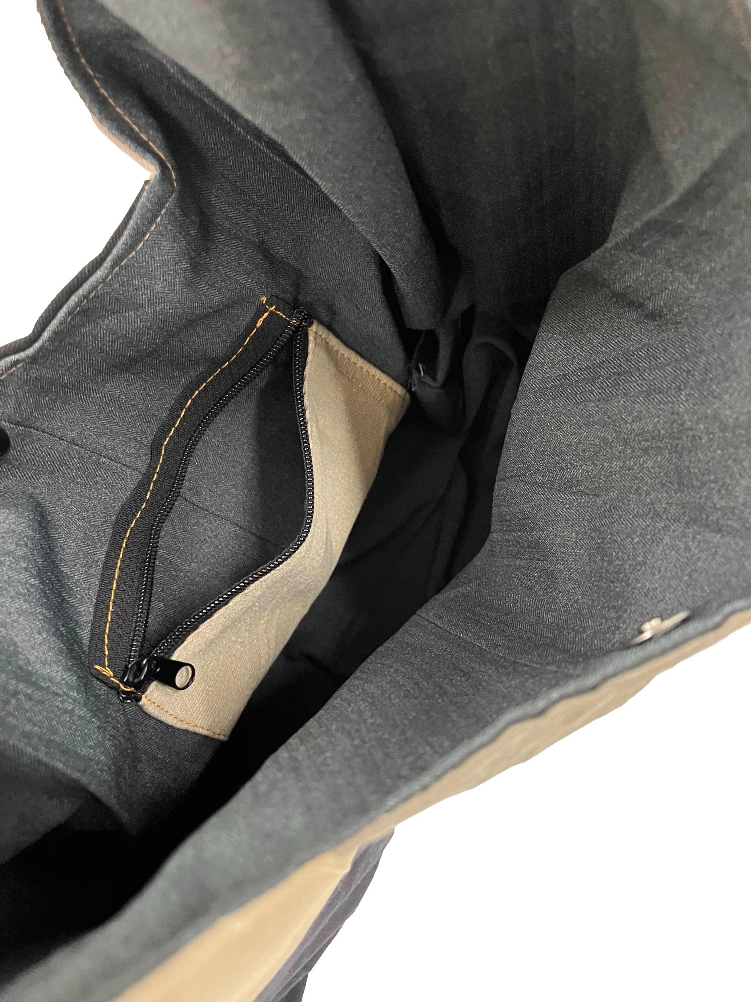 Cotton Crescent Reworked Shoulder Bag - Image 3