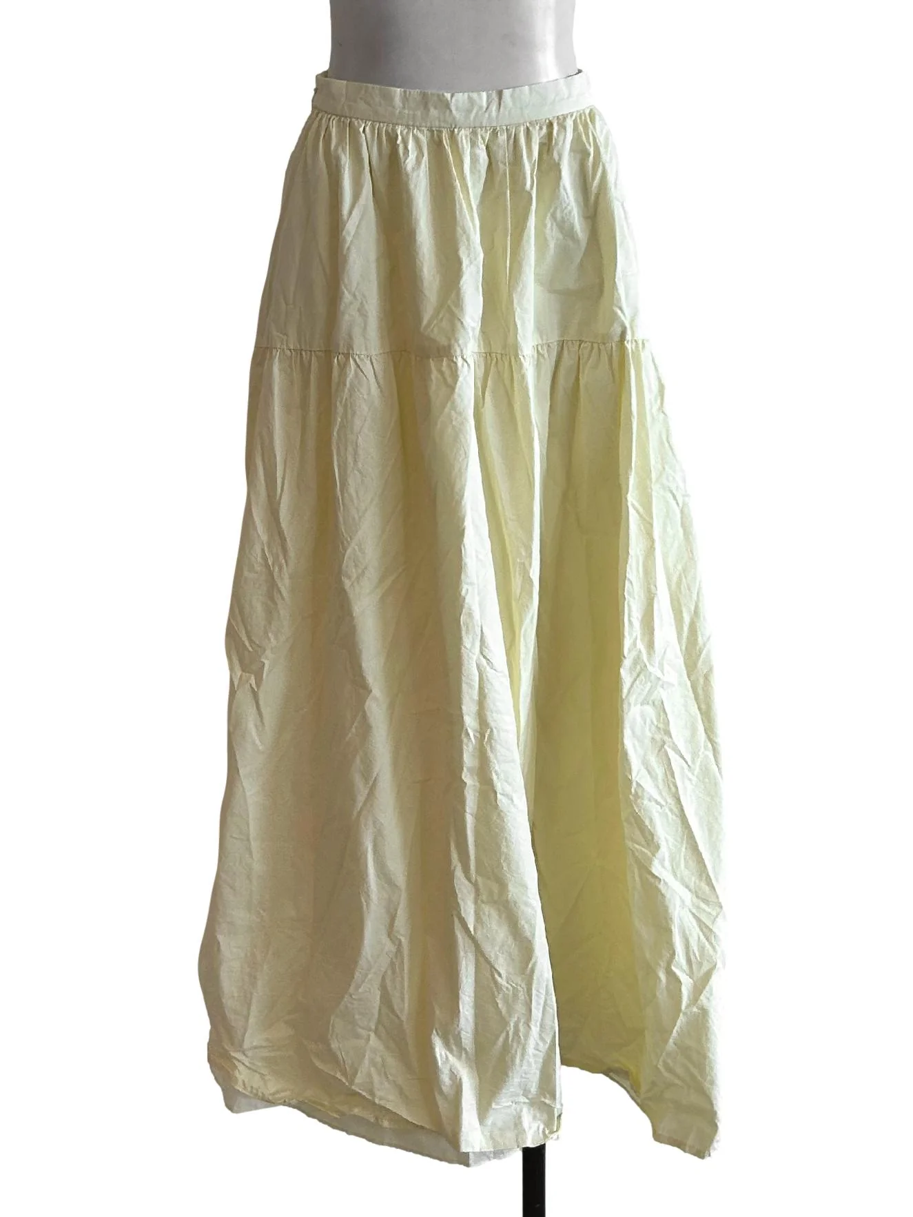 Cotton Gathered Maxi Skirt OSN