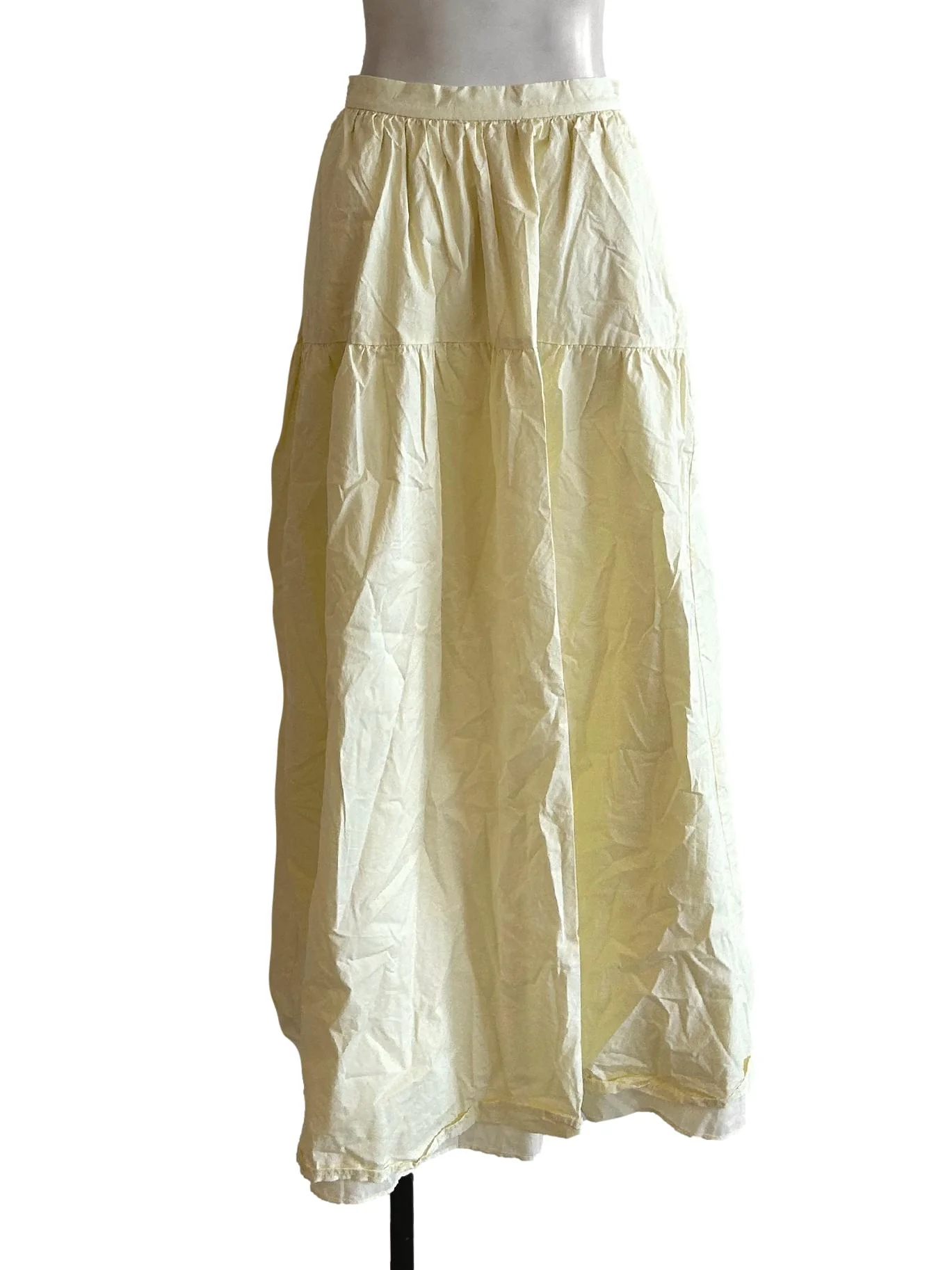 Cotton Gathered Maxi Skirt OSN - Image 2