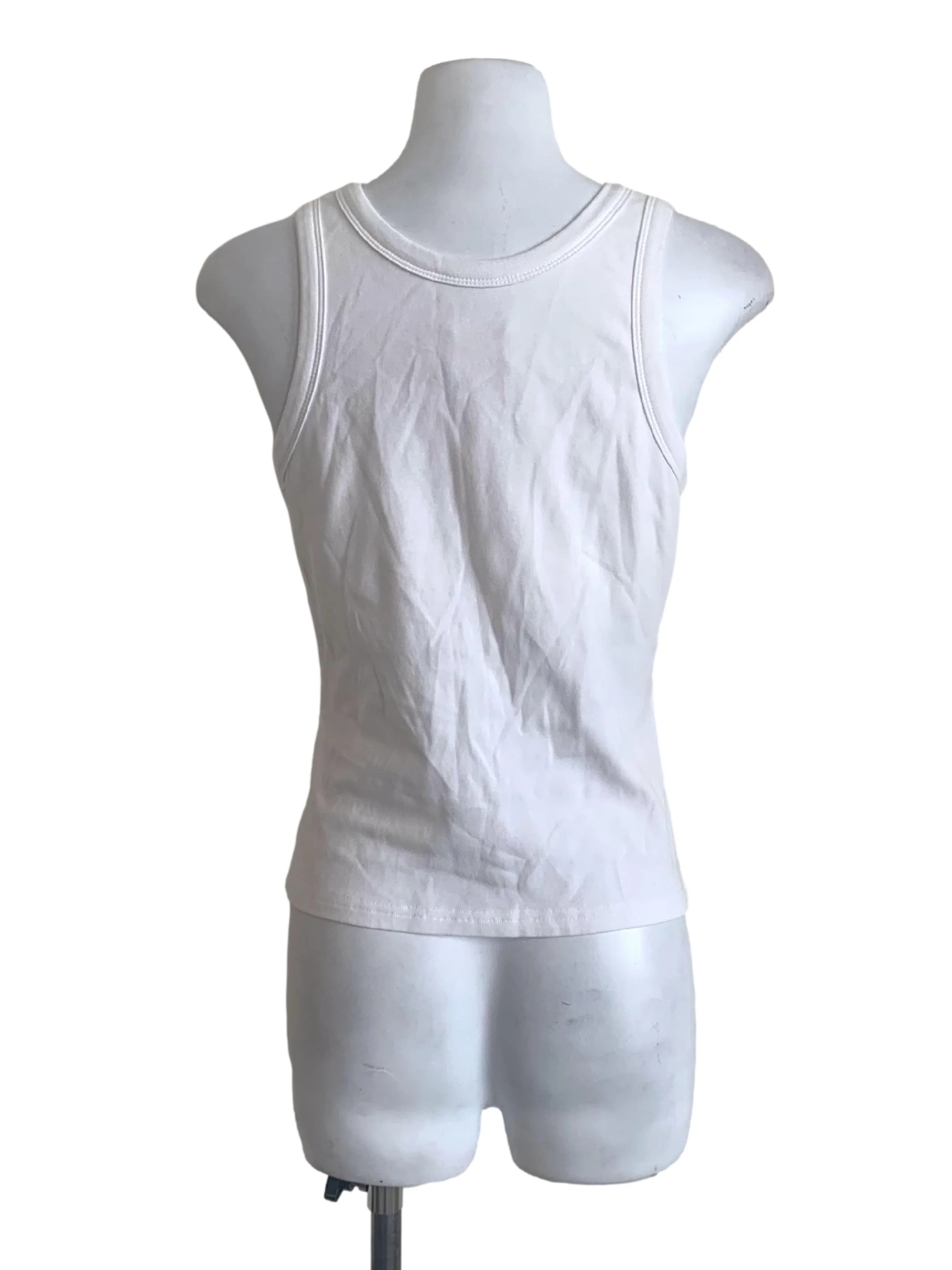 Cotton White Tank Top TCL - Image 2