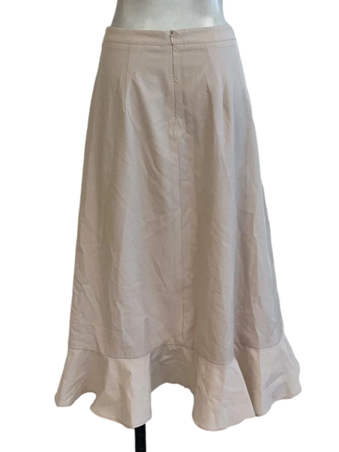 Cream Beige Ruffled Skirt - Image 2