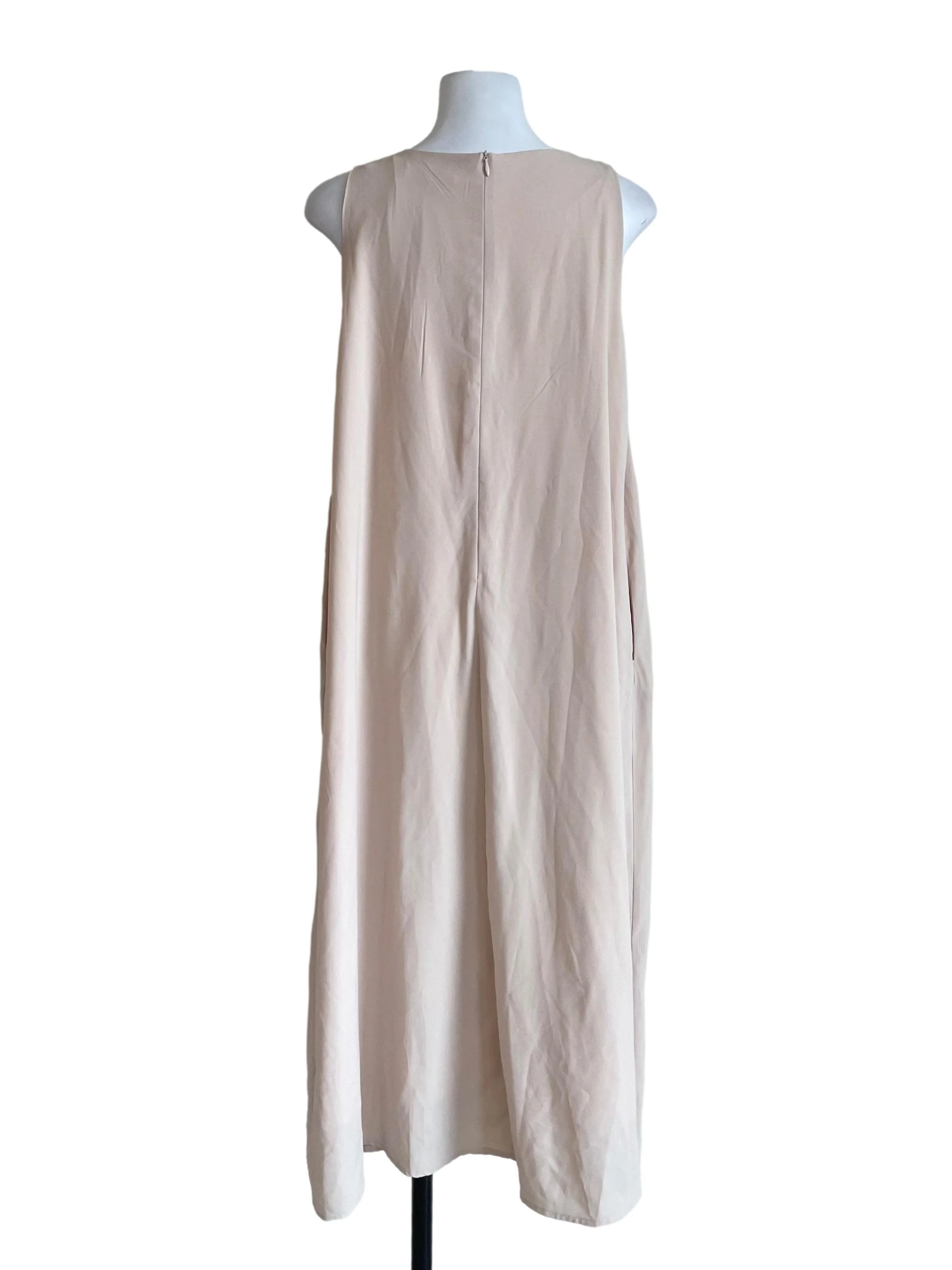 Cream Beige Yoke Dress - Image 2