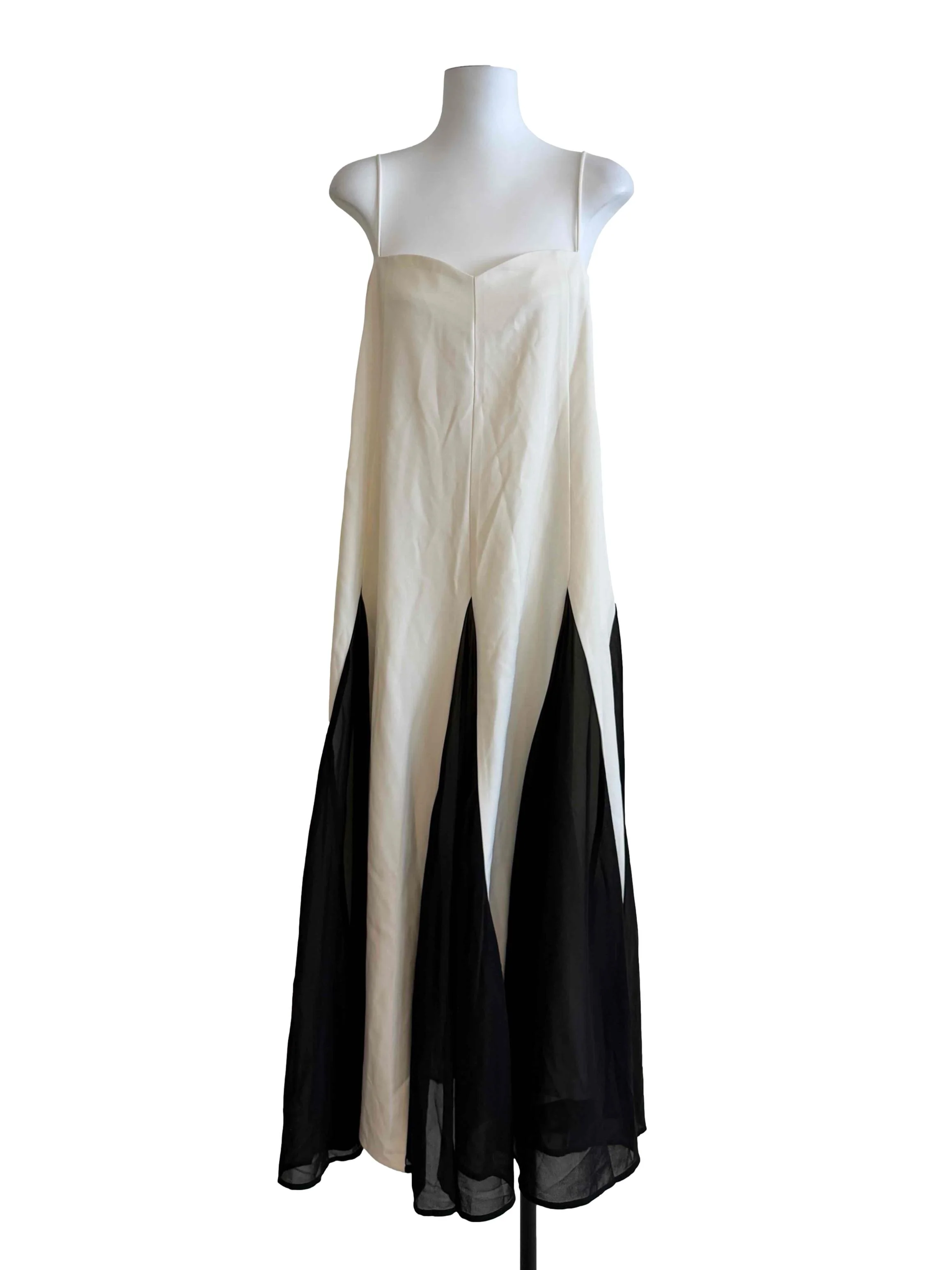 Cream Black Tent Dress