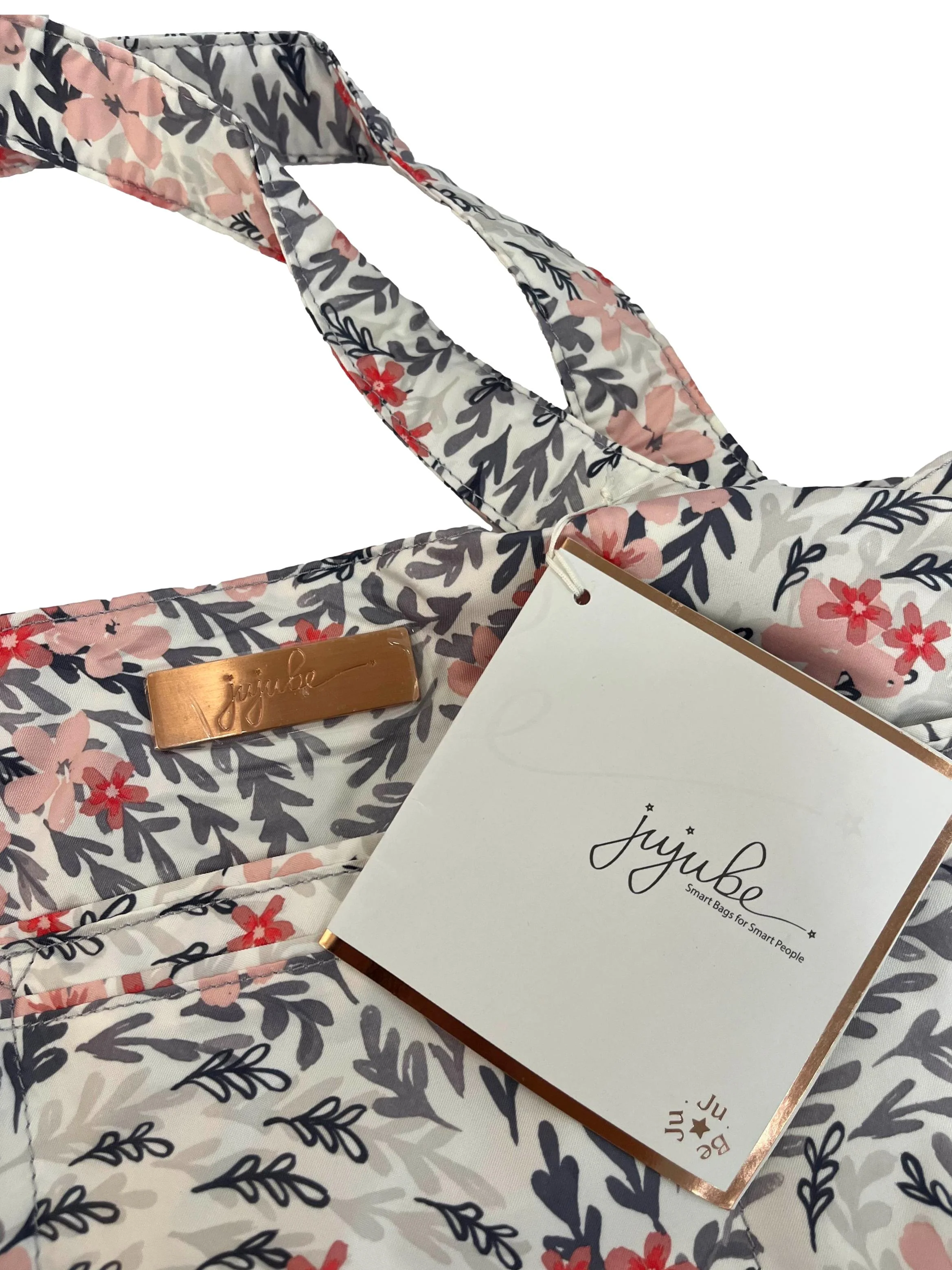 Cream Floral Large Tote Bag - Image 3