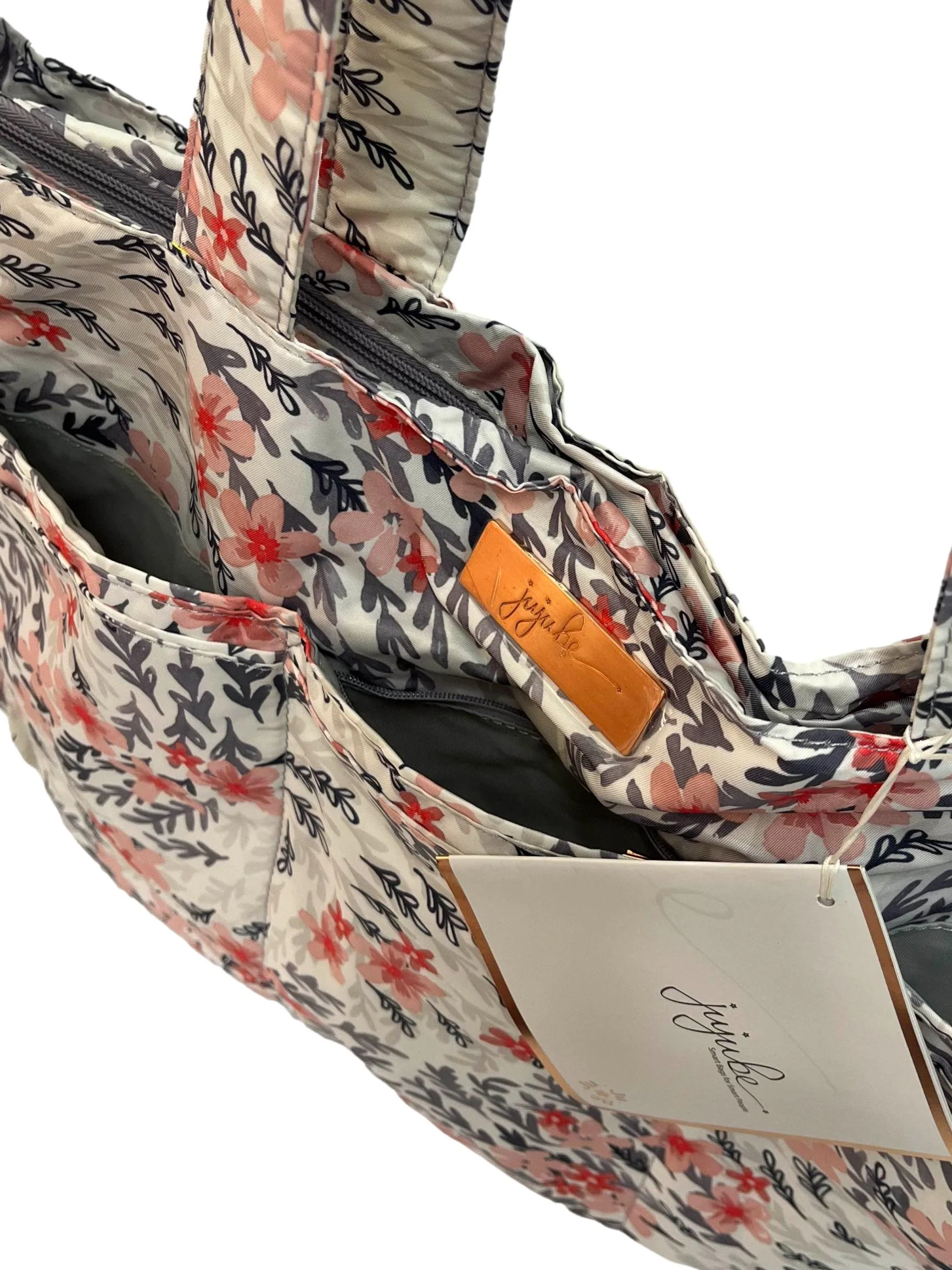 Cream Floral Large Tote Bag - Image 6