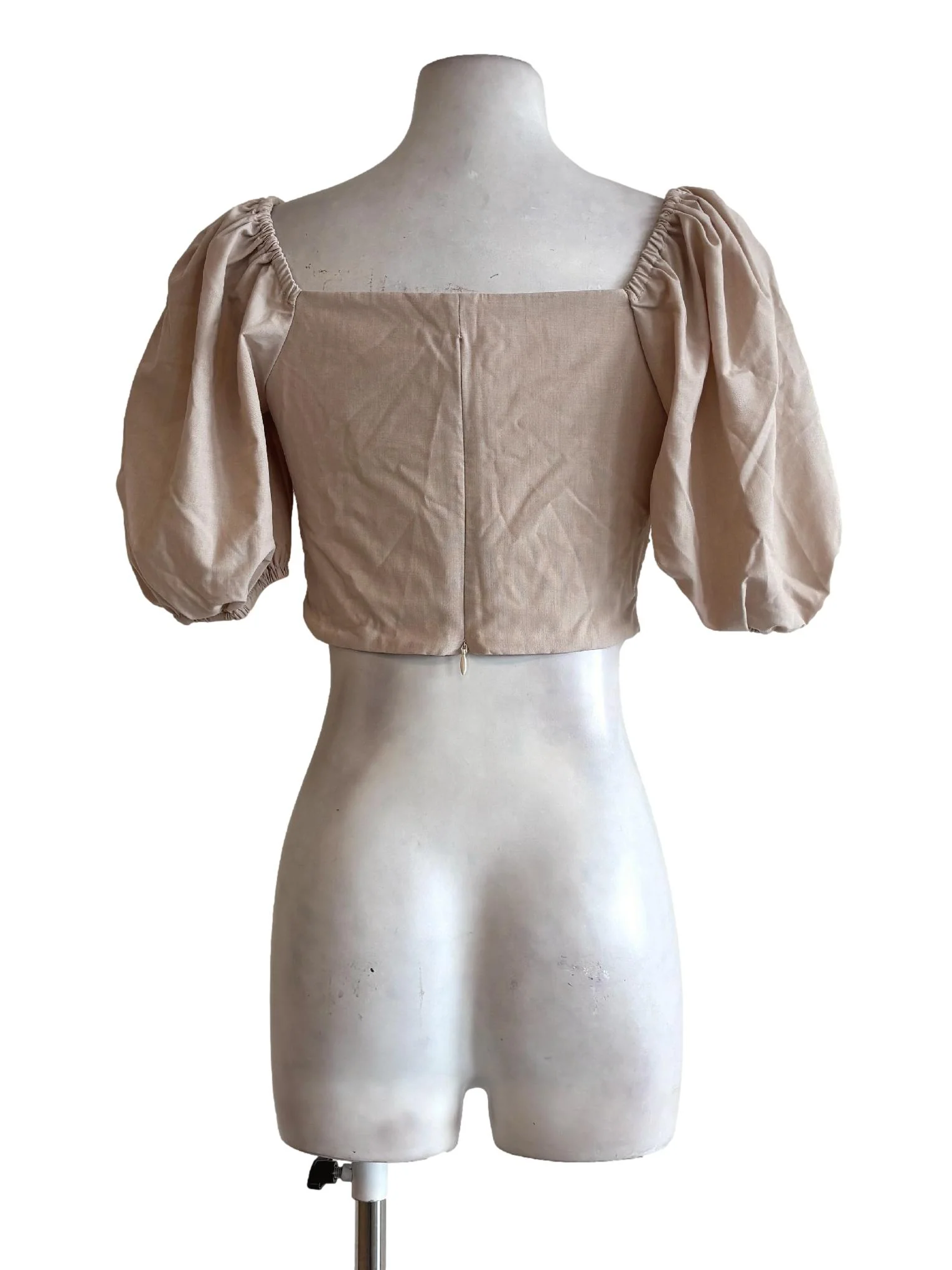 Cream Scrunched Top - Image 2