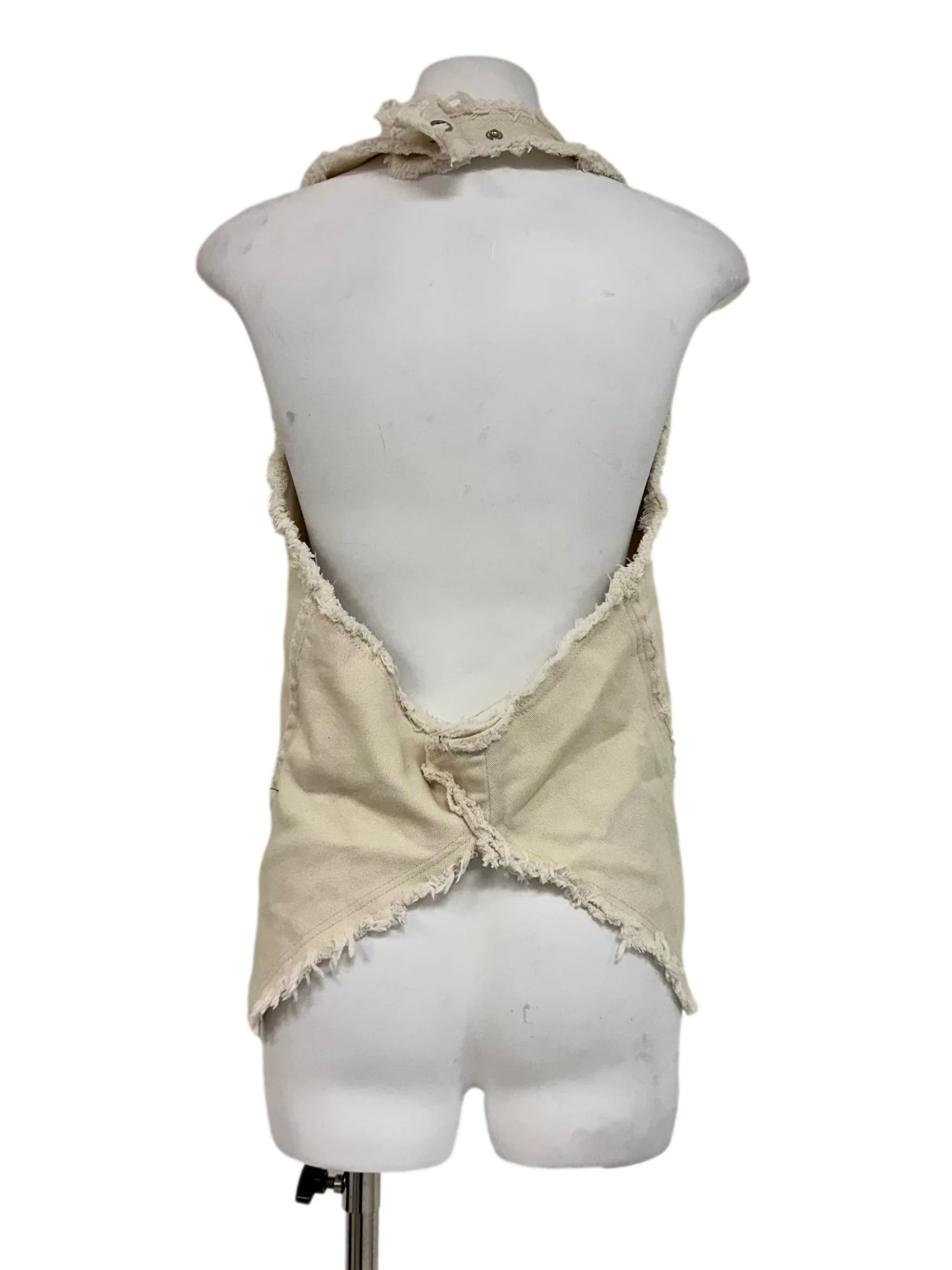 Cream White Halter Vest - Image 2
