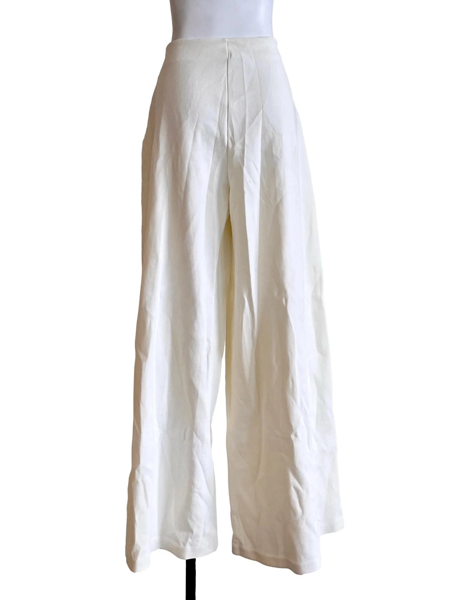 Cream White High Waist Culottes - Image 2