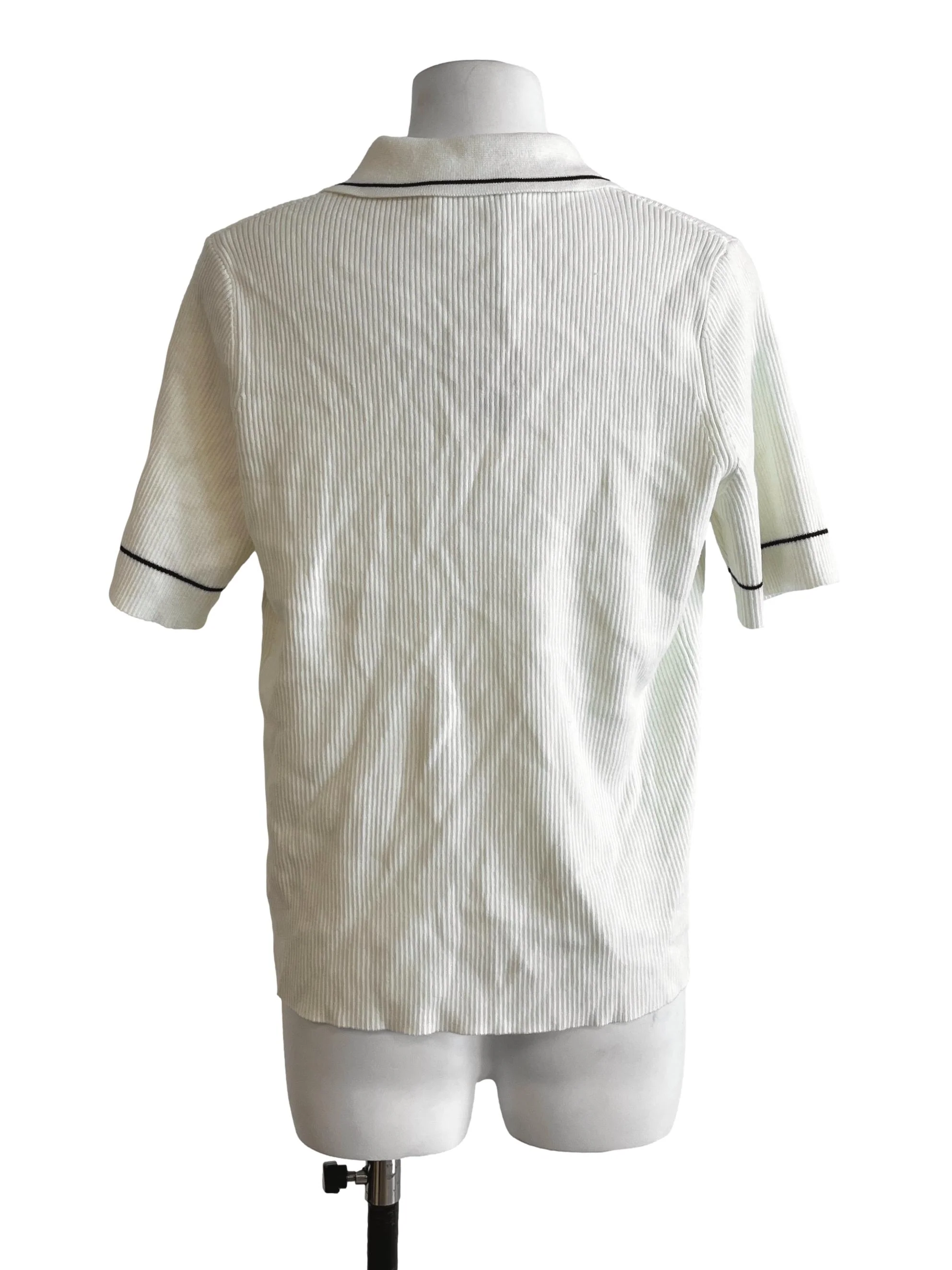 Cream White Polo Shirt LB - Image 2
