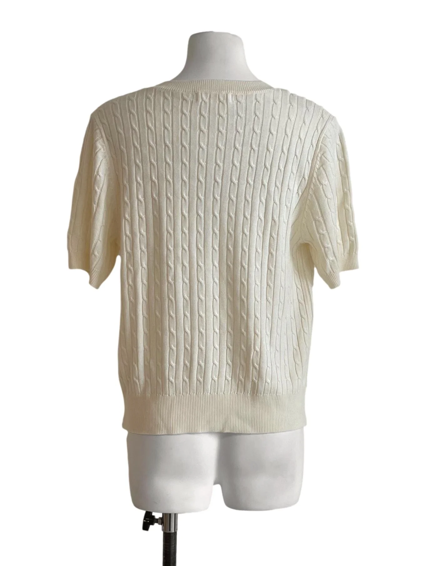 Cream White Textured Top TWL - Image 2