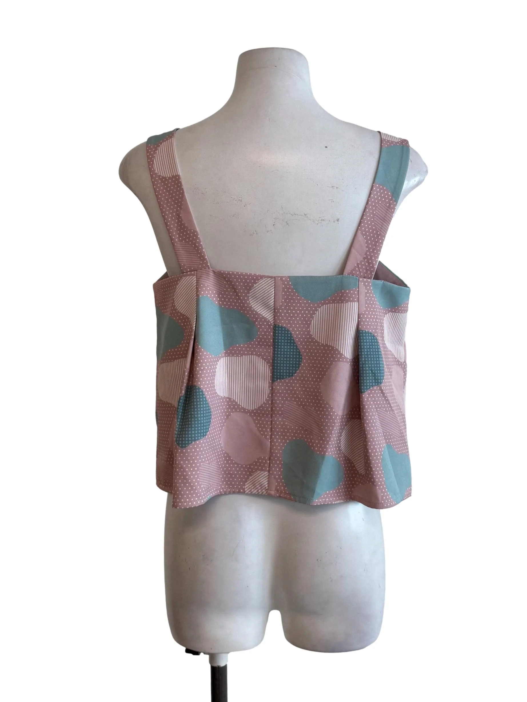 Crepe Pink Dots Boxy Top - Image 2