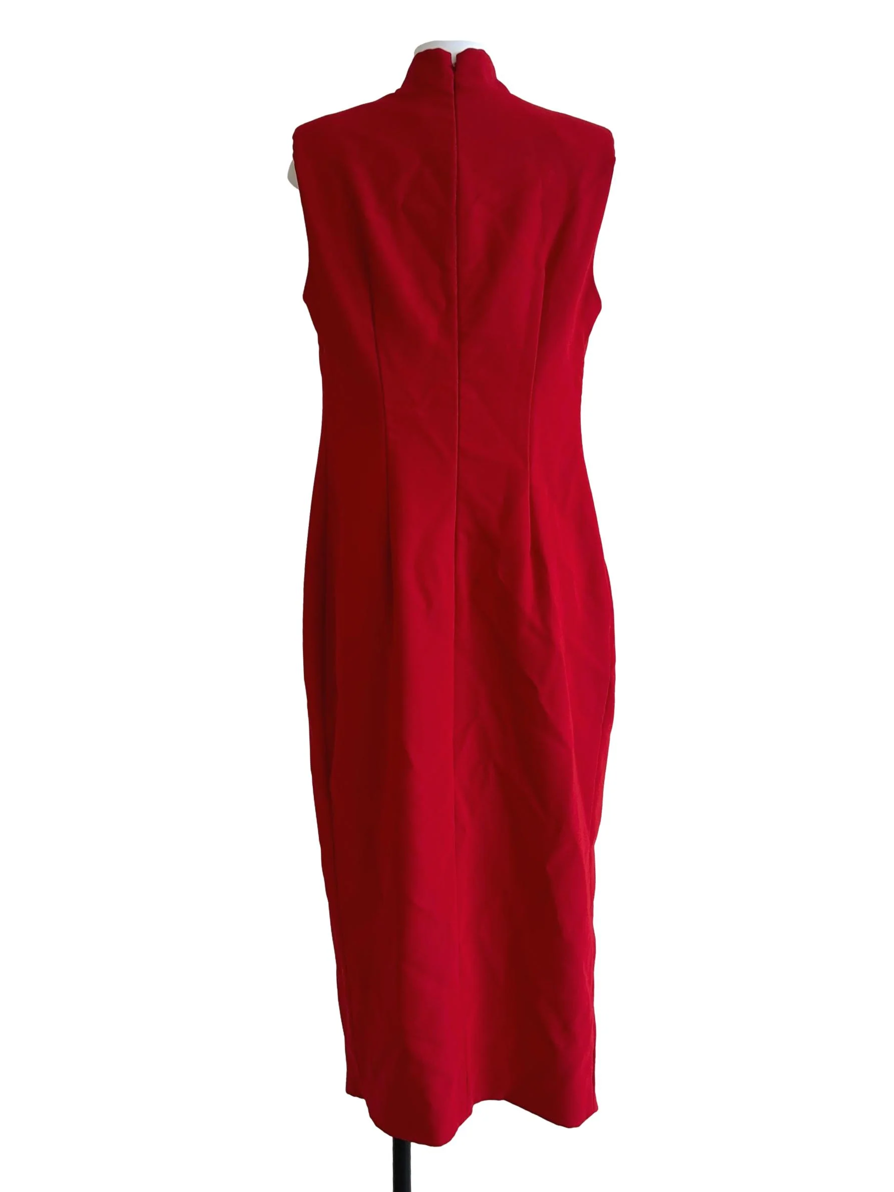 Crimson Red Cheongsam Dress - Image 2