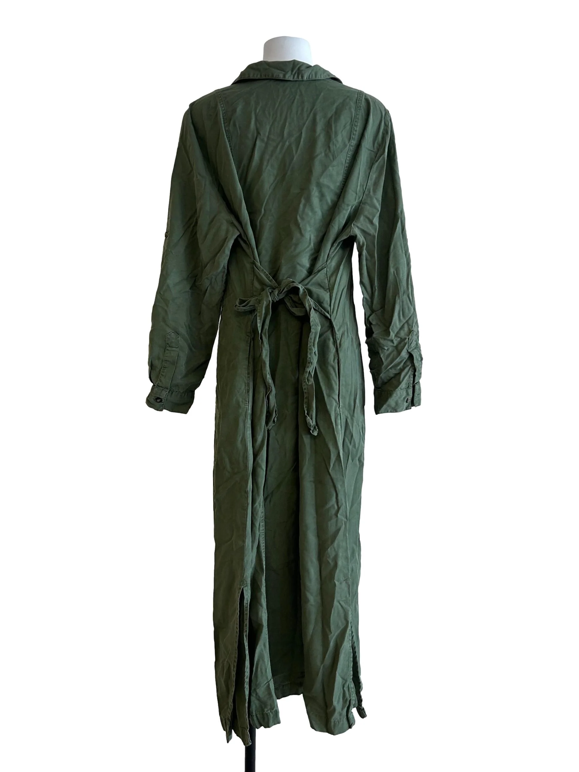 Crocodile Green Collar Dress - Image 2