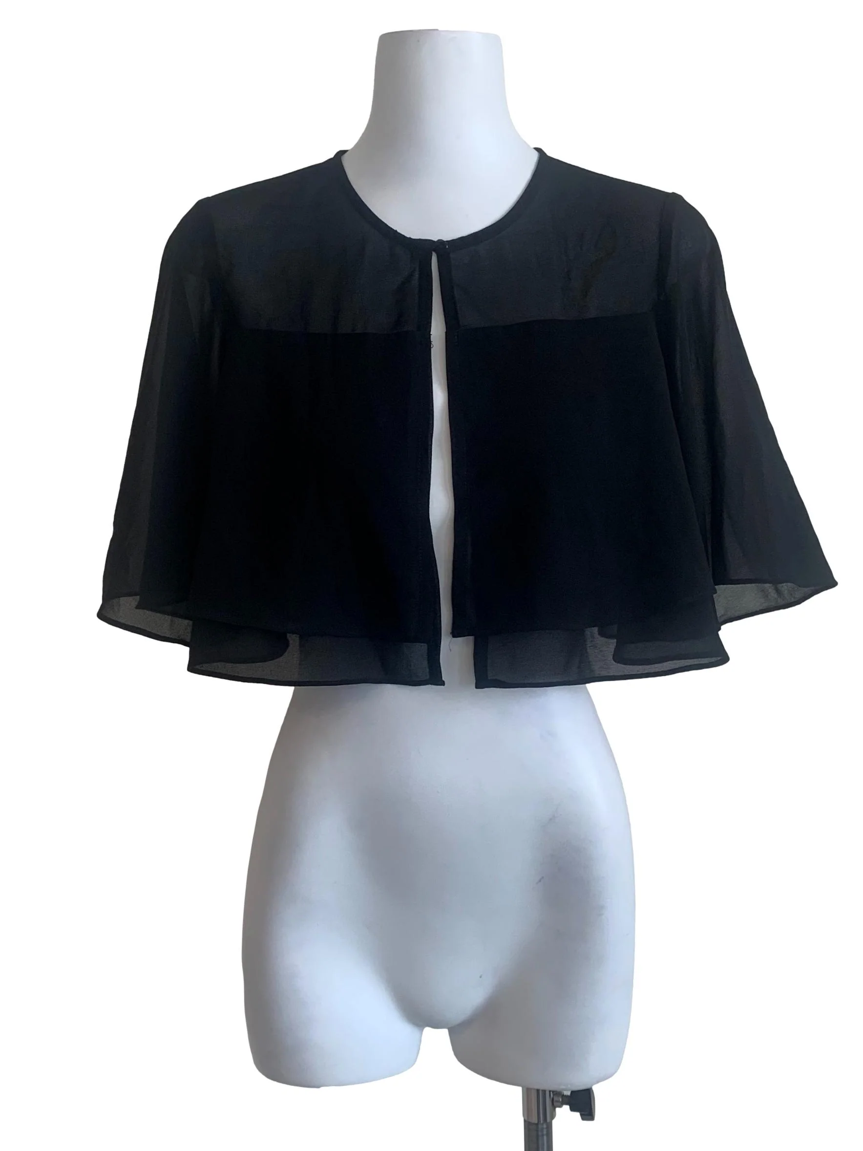 Crow Black Cape Sleeves Cardigan LB