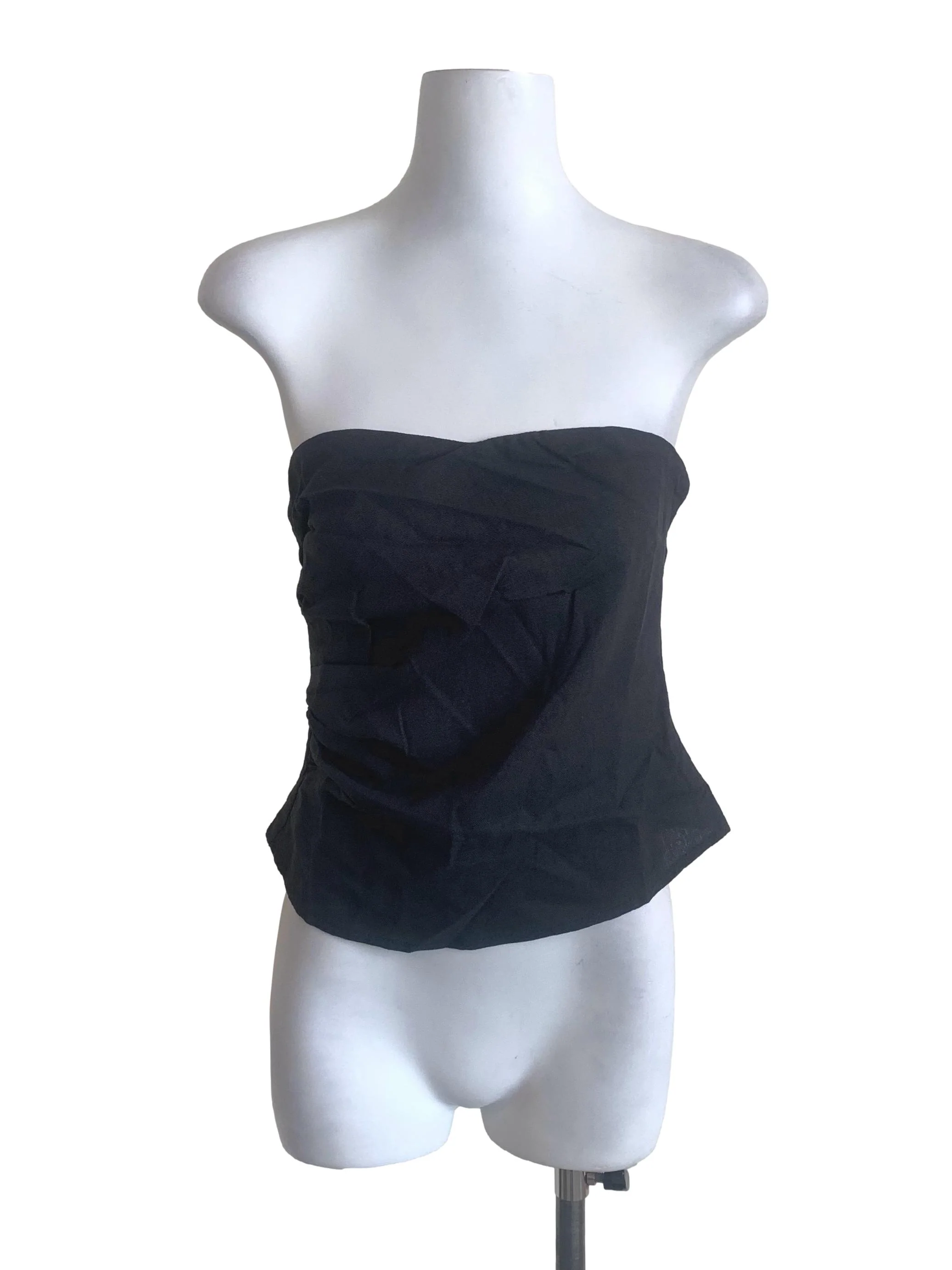 Crow Black Strapless Top TTR