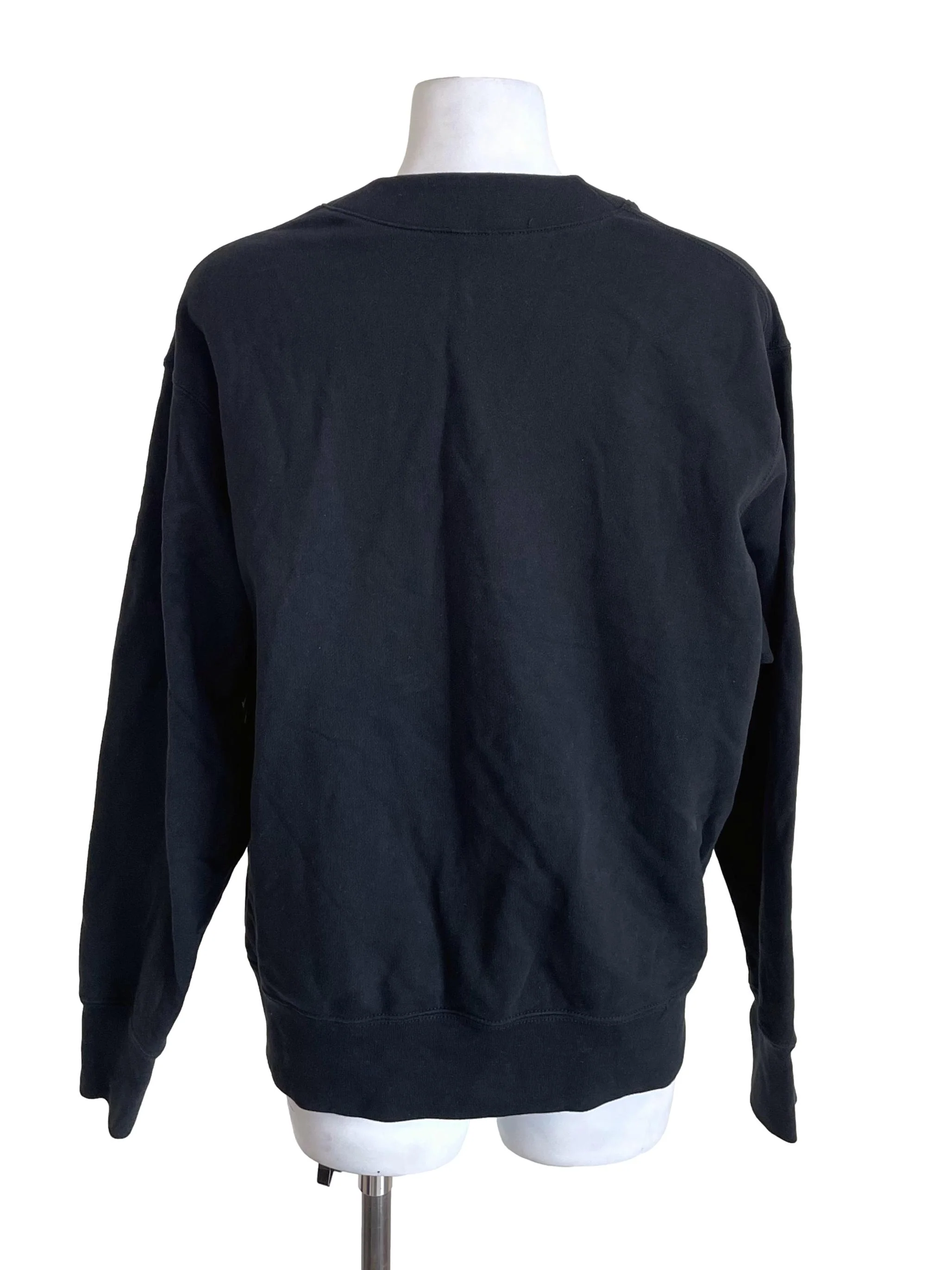 Crow Black V Neck Button Down Jacket - Image 2