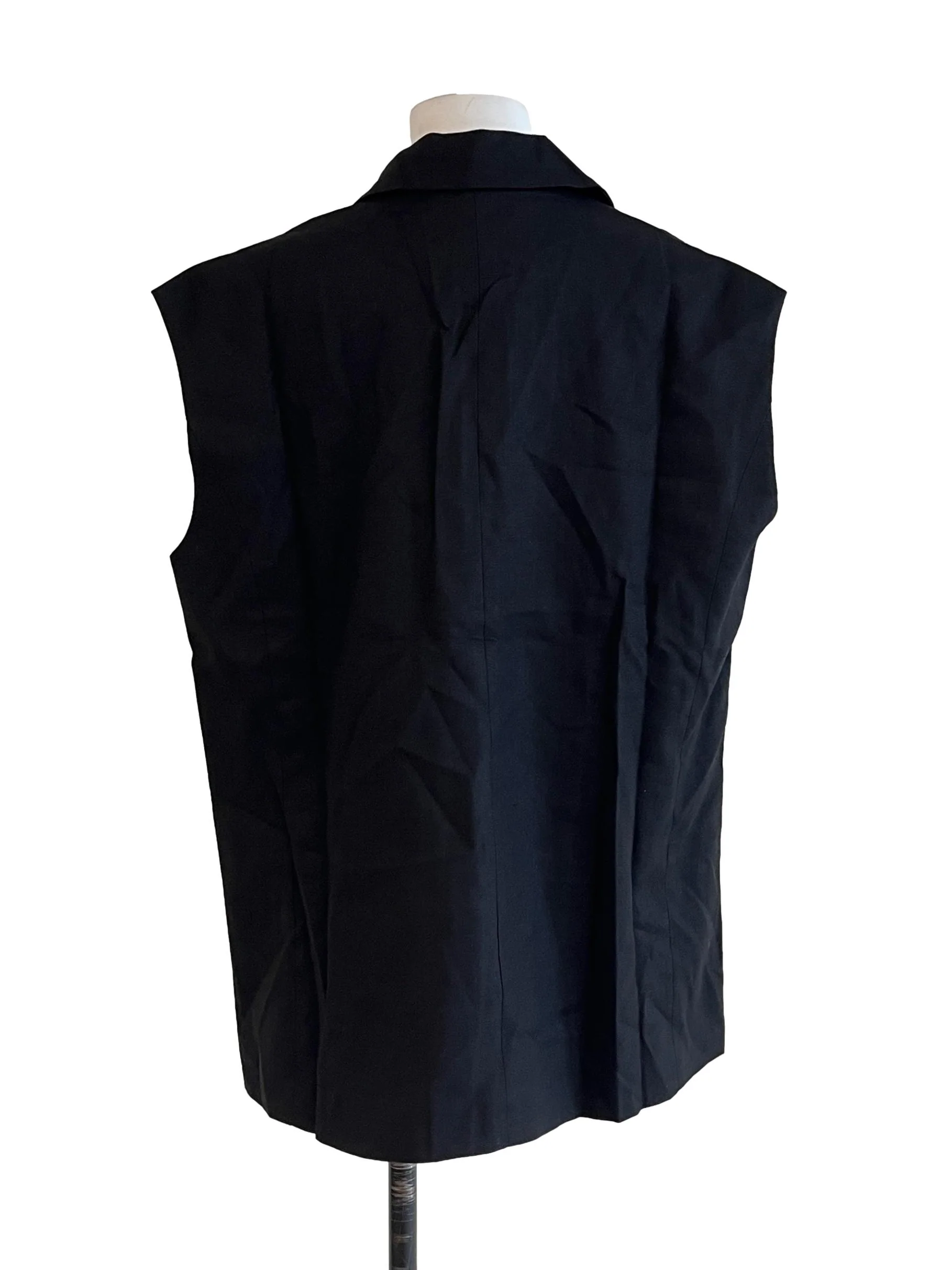 Crow Black V Neck Vest - Image 2