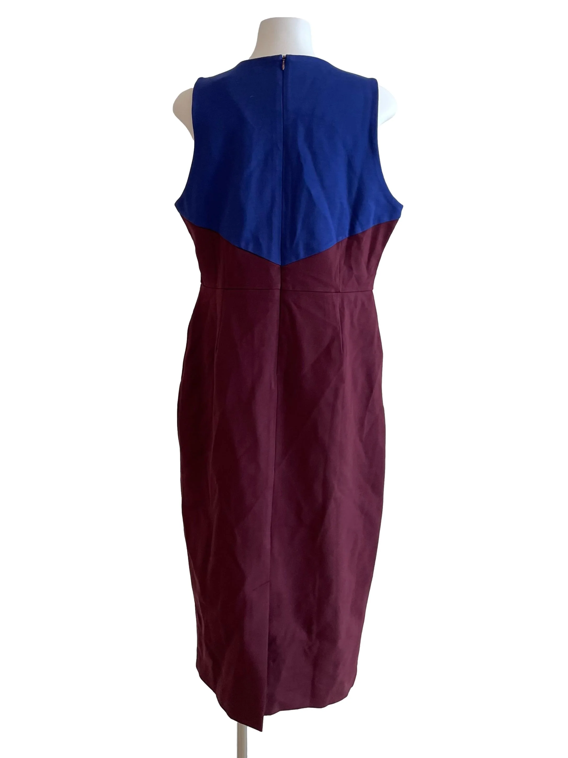 Currant & Blue Contrast  Slip Dress - Image 2