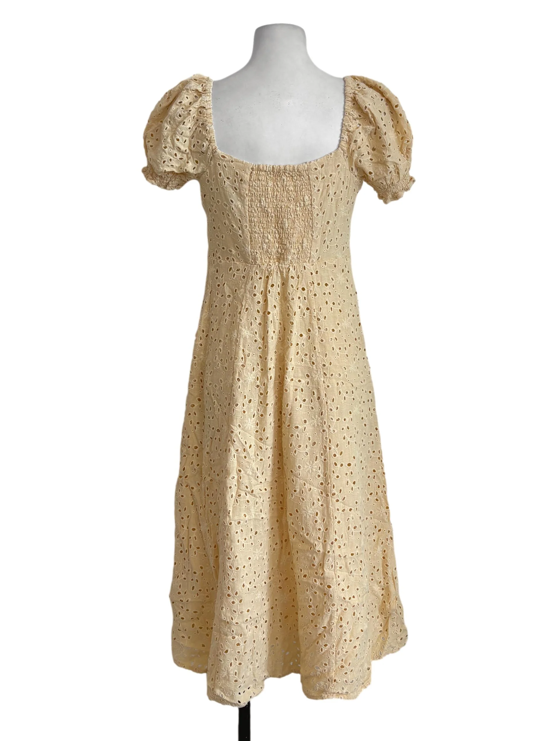 Daffodil Floral Eyelet Empire Dress - Image 2